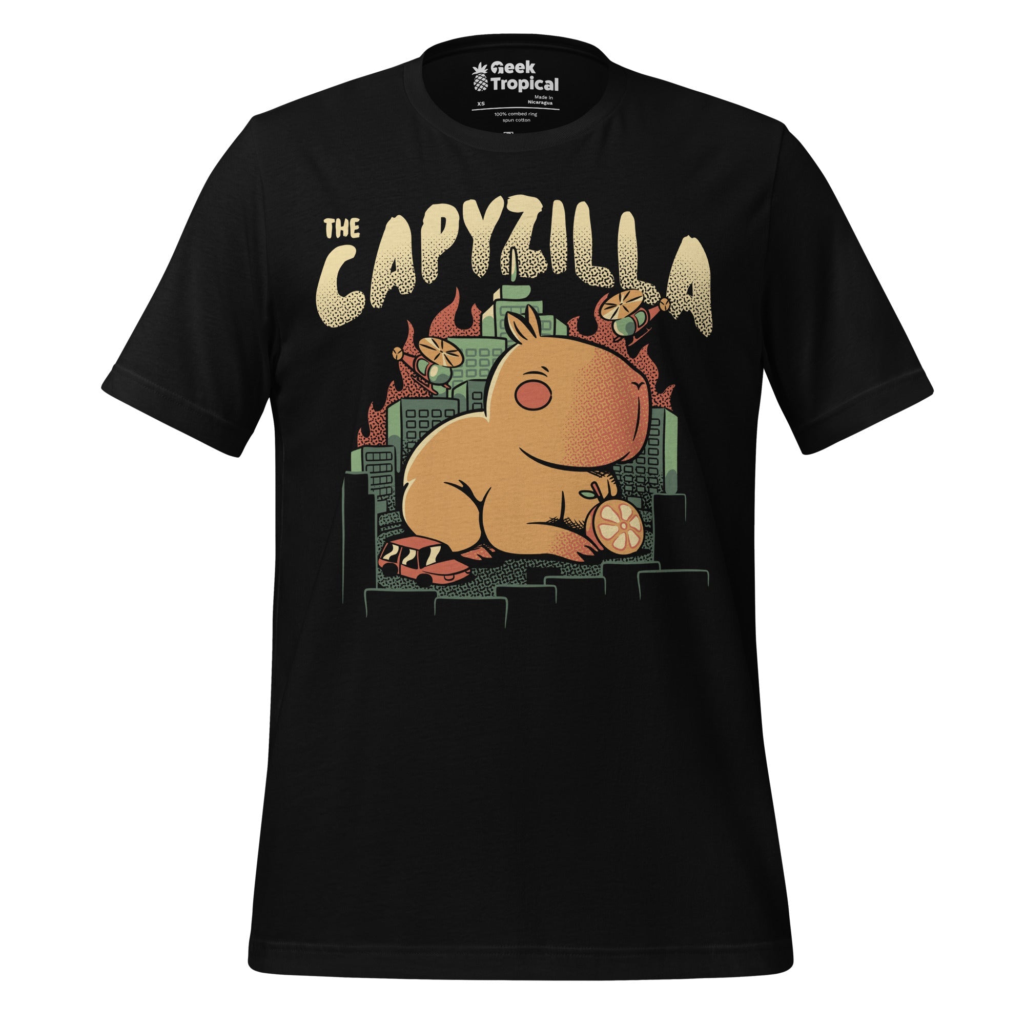 Capyzilla Kawaii Monster T-Shirt Geek Nerd Advertise to Meta Animal Patterns Anime