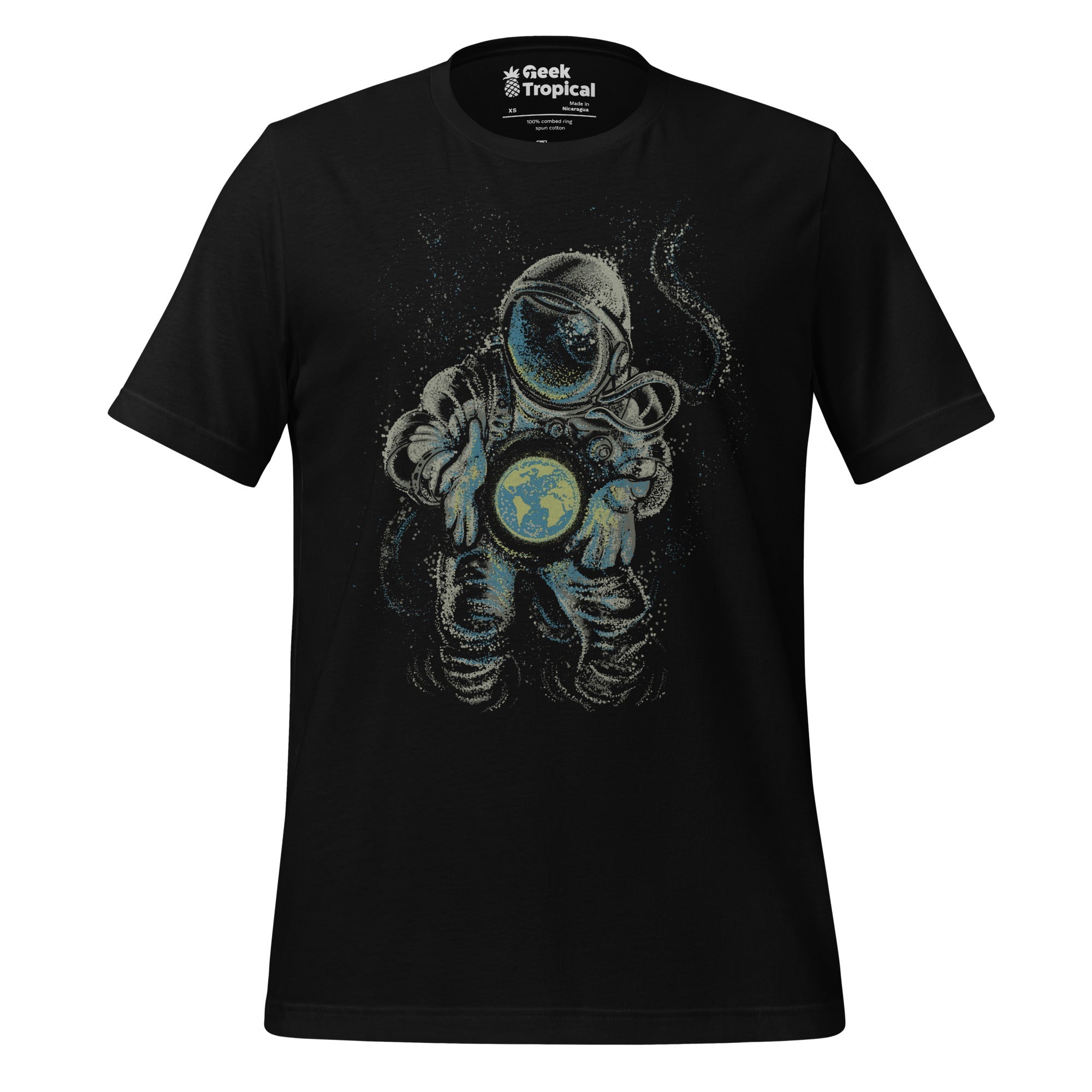 Astronaut Love Earth T-Shirt Geek Nerd Advertise to Meta Design by Tobe Fonseca FLOW DESC WRITING