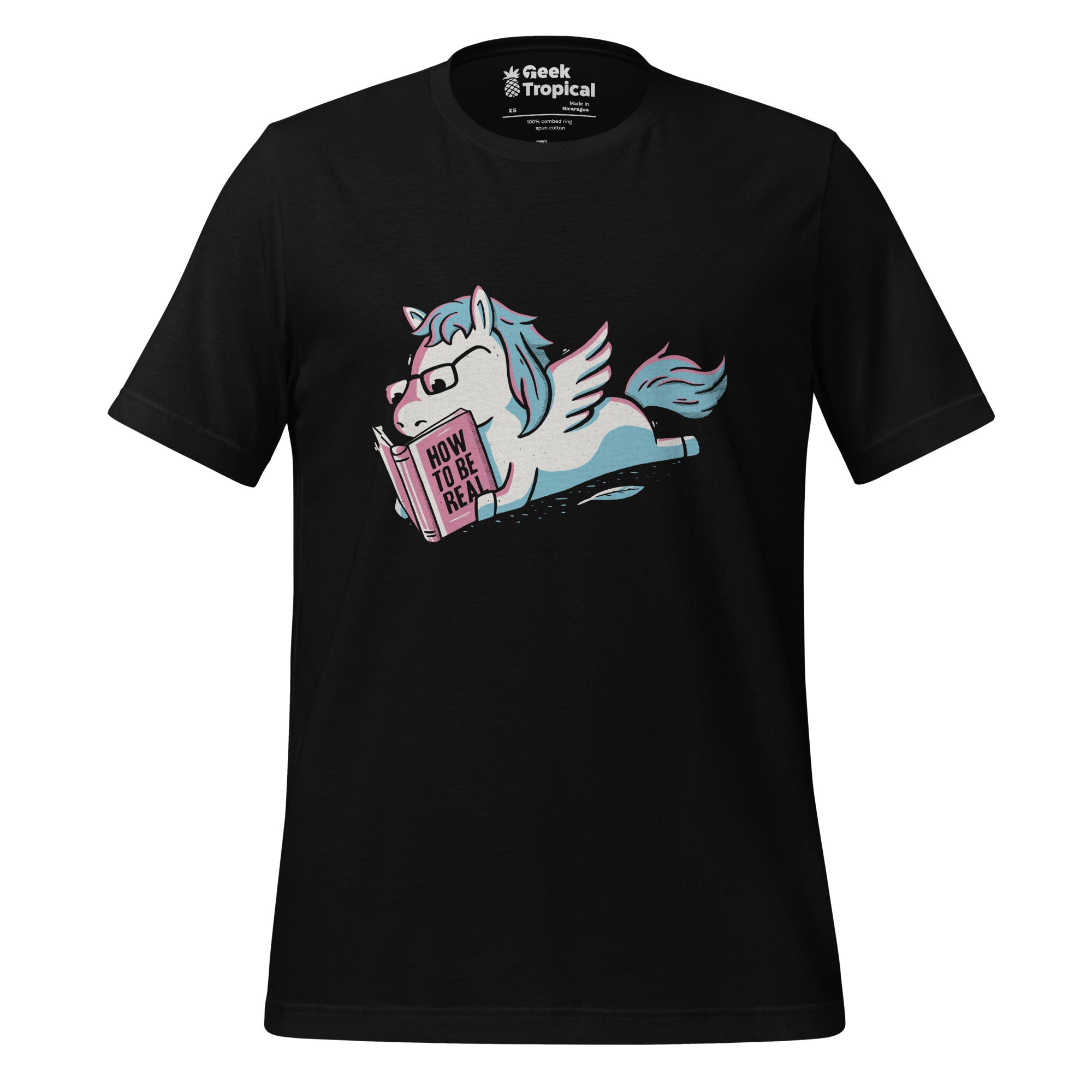 Be Realistic T-Shirt Geek Nerd Advertise to Meta Book Prints Design by Tobe Fonseca