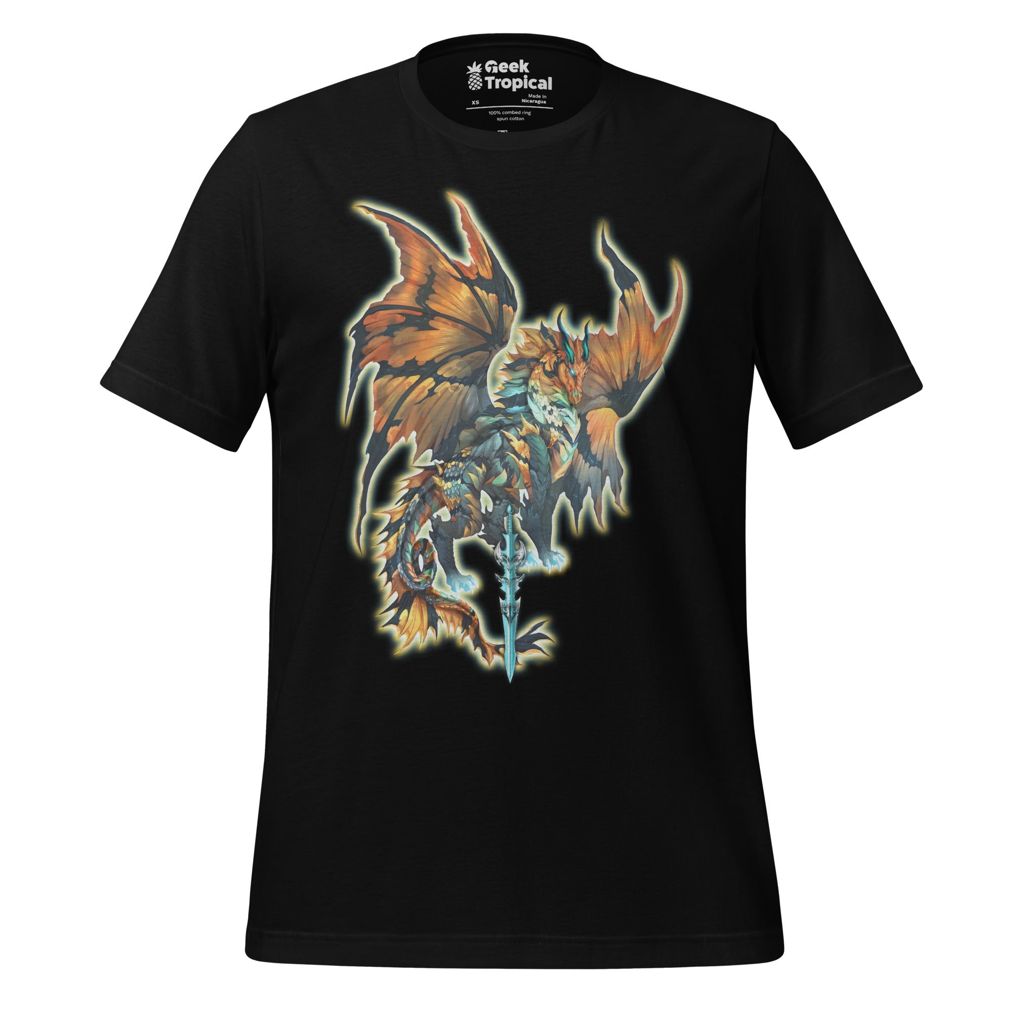 Dragonblade Thunderblade T-Shirt Geek Nerd Advertise to Meta Design by Ruth Thompson Fantasy Prints
