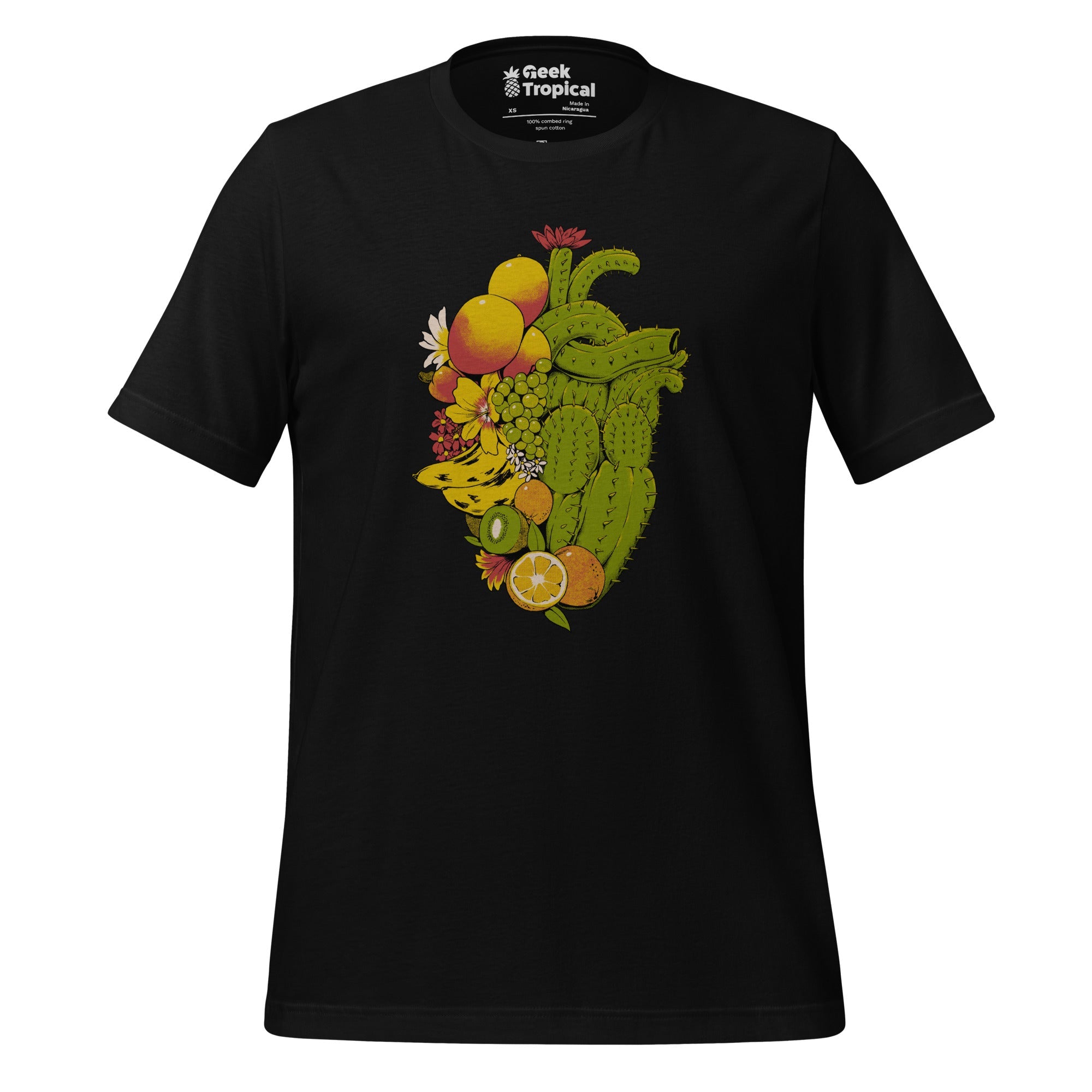 Tropical Heart T-Shirt Geek Nerd Advertise to Meta Botany Print Design by Tobe Fonseca