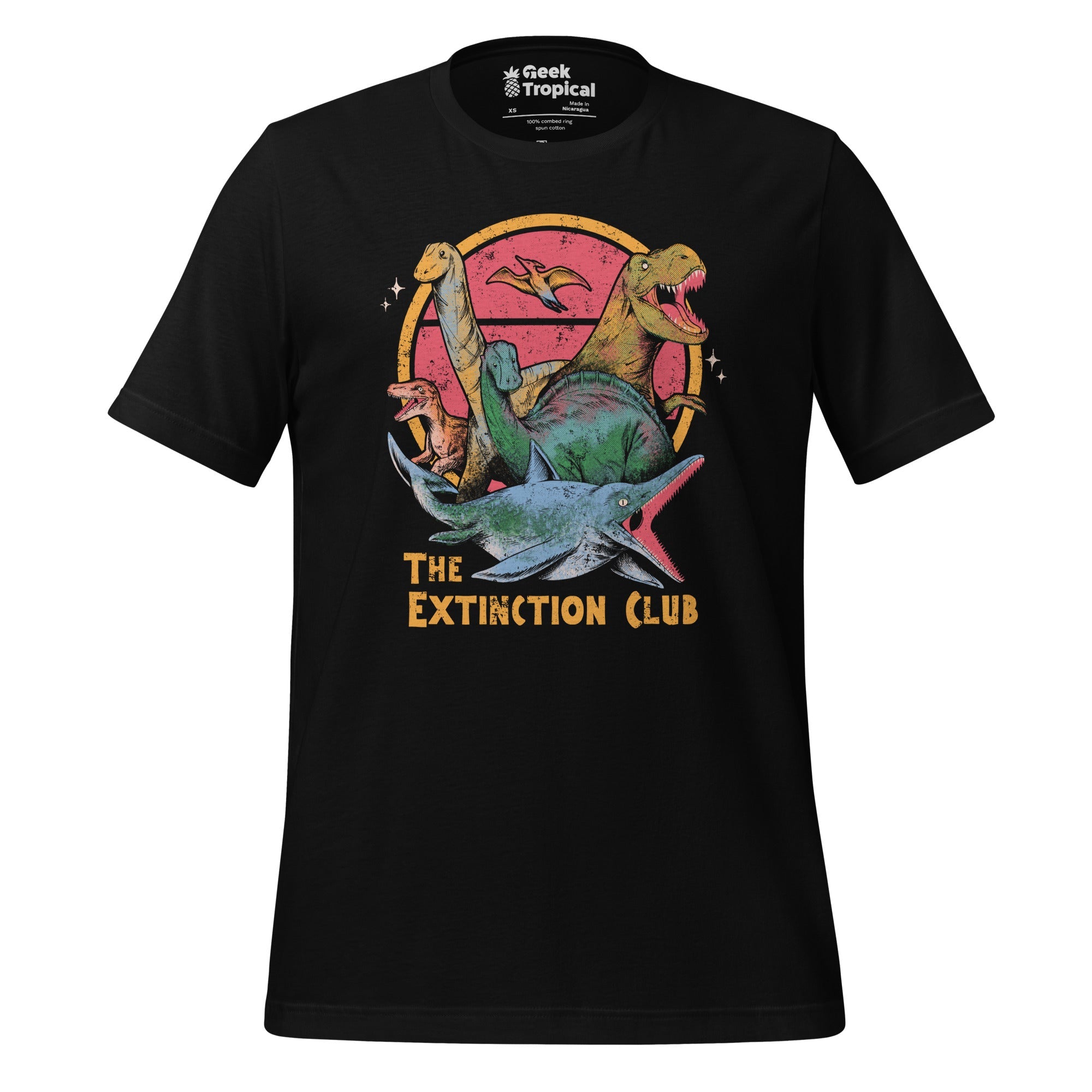 The Extinction Club T-Shirt Geek Nerd Advertise to Meta Design by Tobe Fonseca dinosaur print