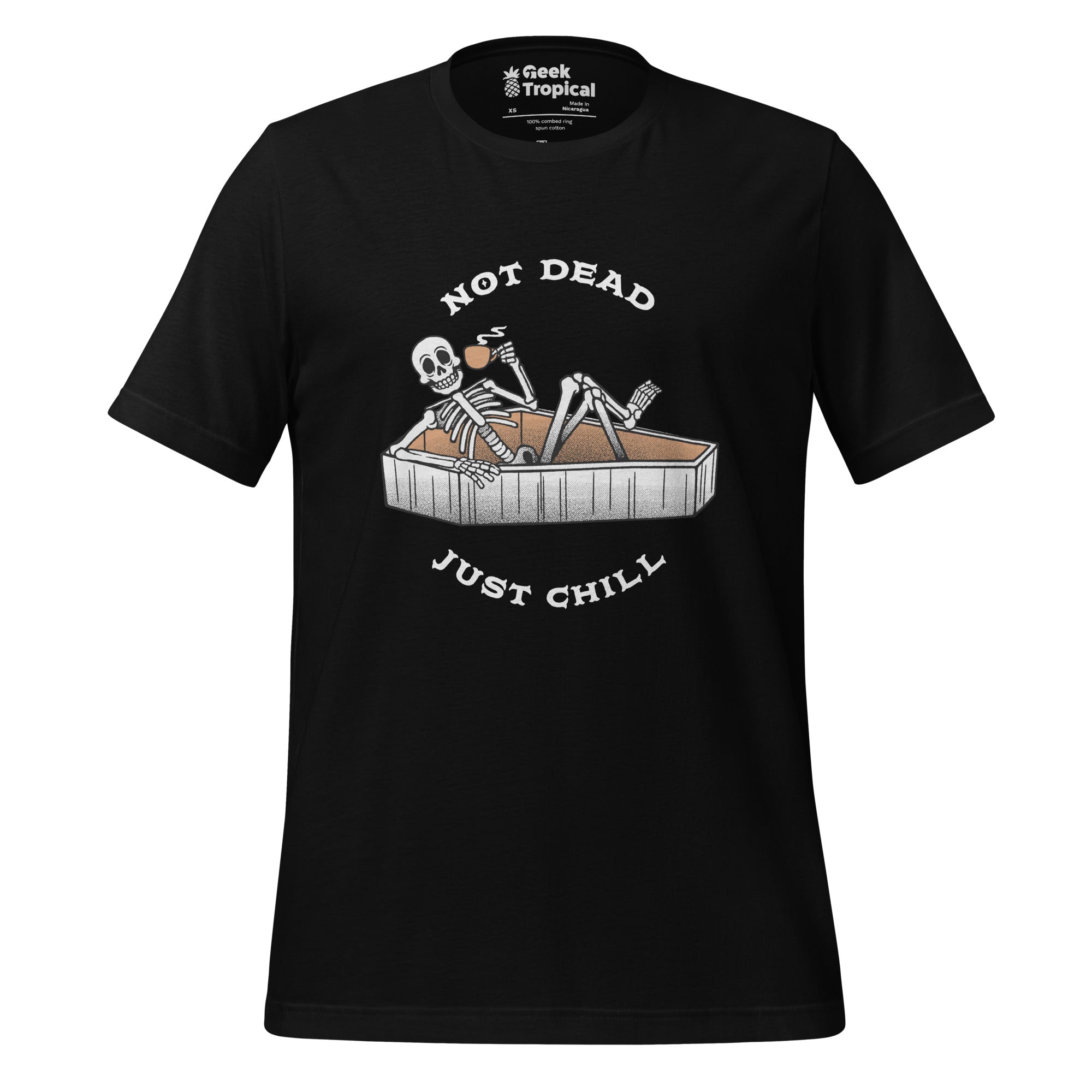 Not Dead Just Chill T-Shirt Geek Nerd Advertise to Meta Design by Tobe Fonseca FLOW DESC WRITING