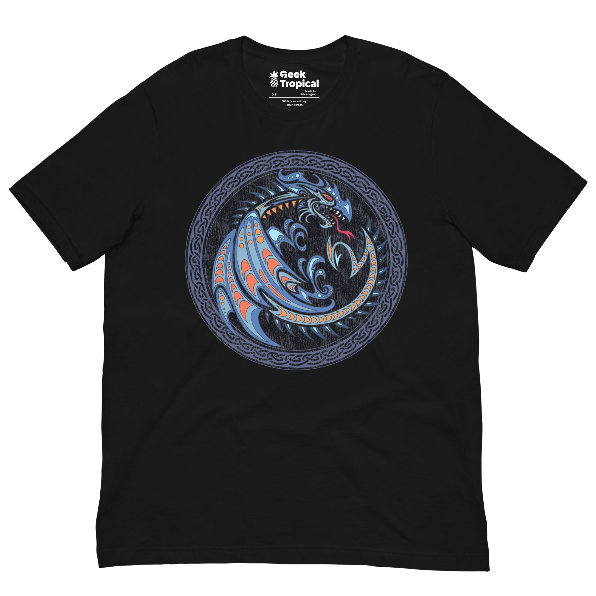 Tribal Dragon Crest T-Shirt 7