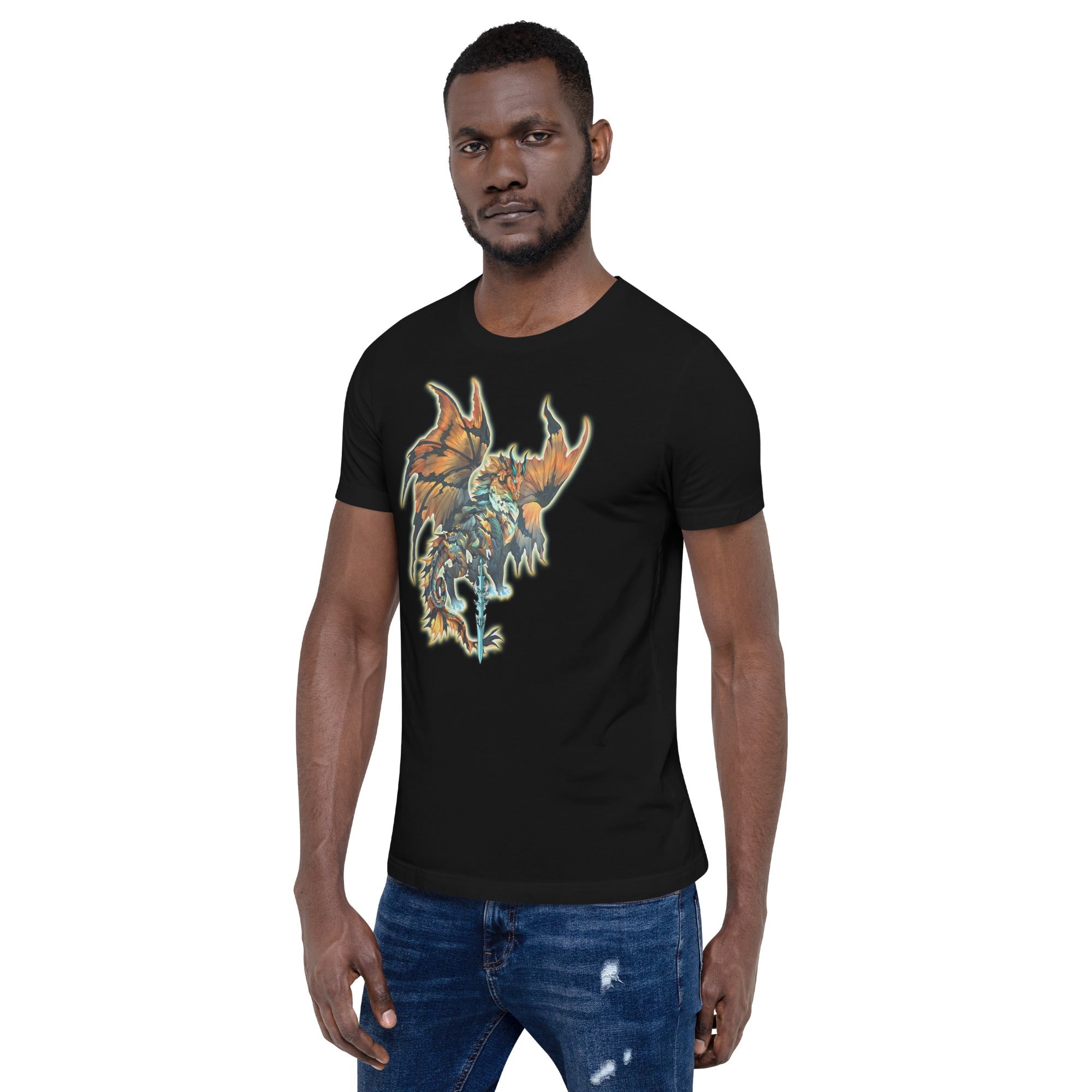 Dragonblade THUNDERBLADE OG T-Shirt Geek Nerd Advertise to Meta Design by Ruth Thompson Fantasy Prints