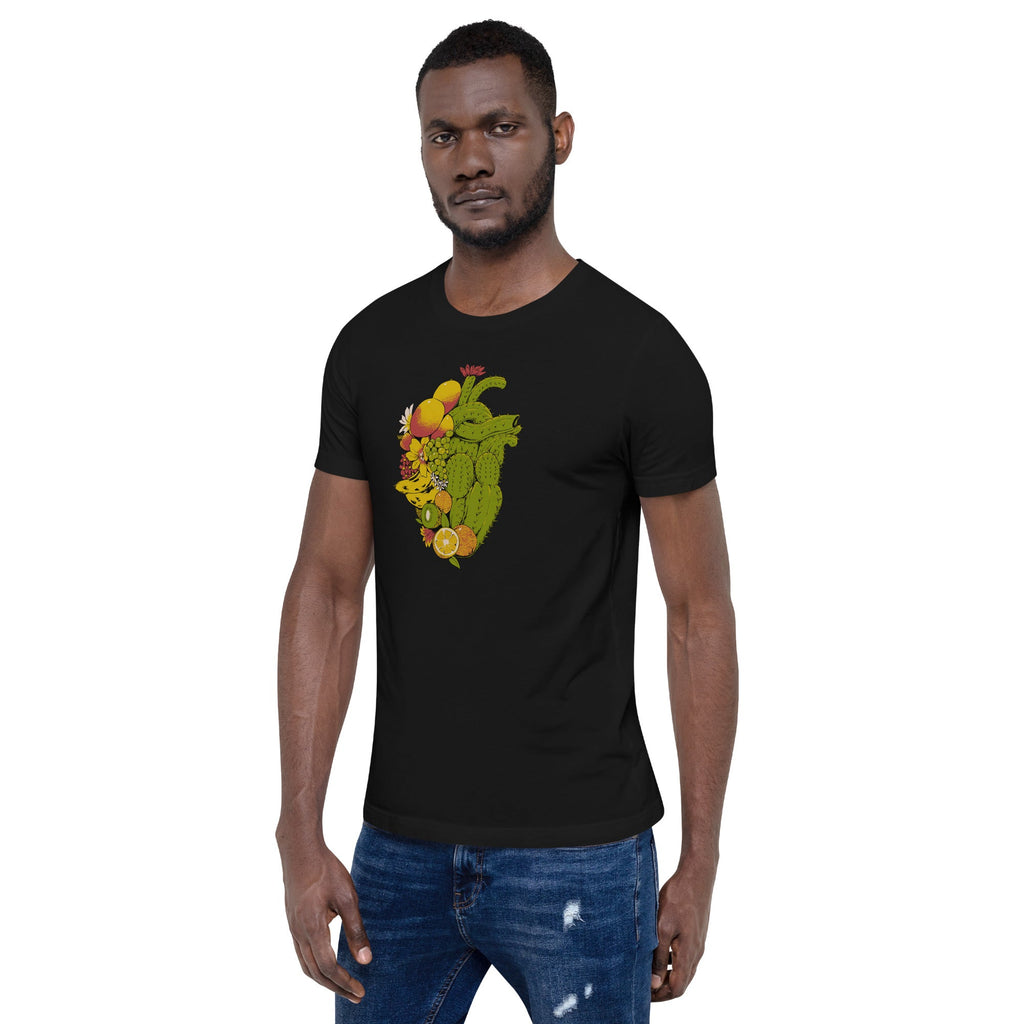 Tropical Heart T-Shirt Geek Nerd Advertise to Meta Botany Print Design by Tobe Fonseca