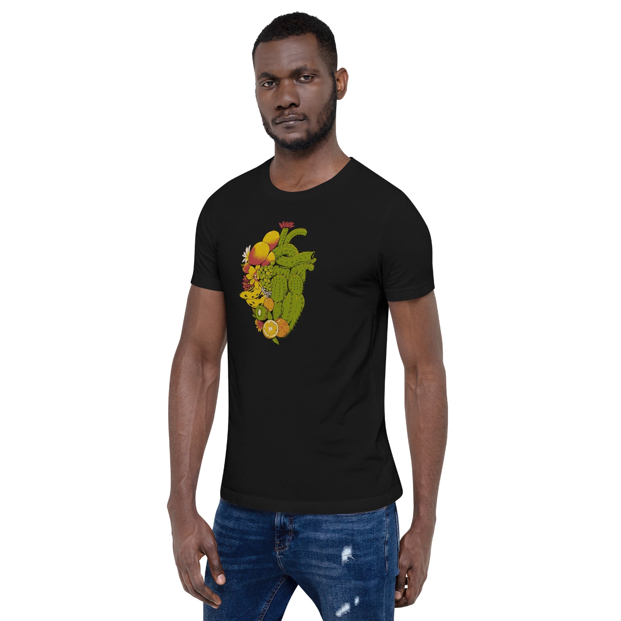 Tropical Heart T-Shirt Geek Nerd Advertise to Meta Botany Print Design by Tobe Fonseca