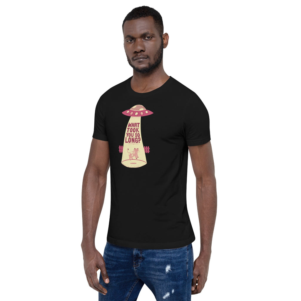 Why Did You Took So Long Alien Funny Viva Magenta T-Shirt Geek Nerd Advertise to Meta Design by Tobe Fonseca FLOW DESC WRITING