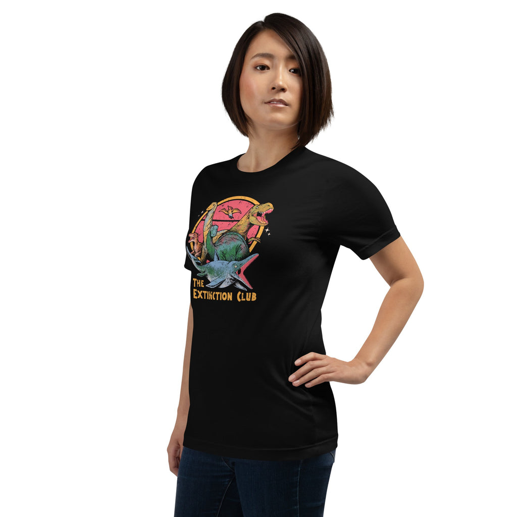 The Extinction Club T-Shirt Geek Nerd Advertise to Meta Design by Tobe Fonseca dinosaur print