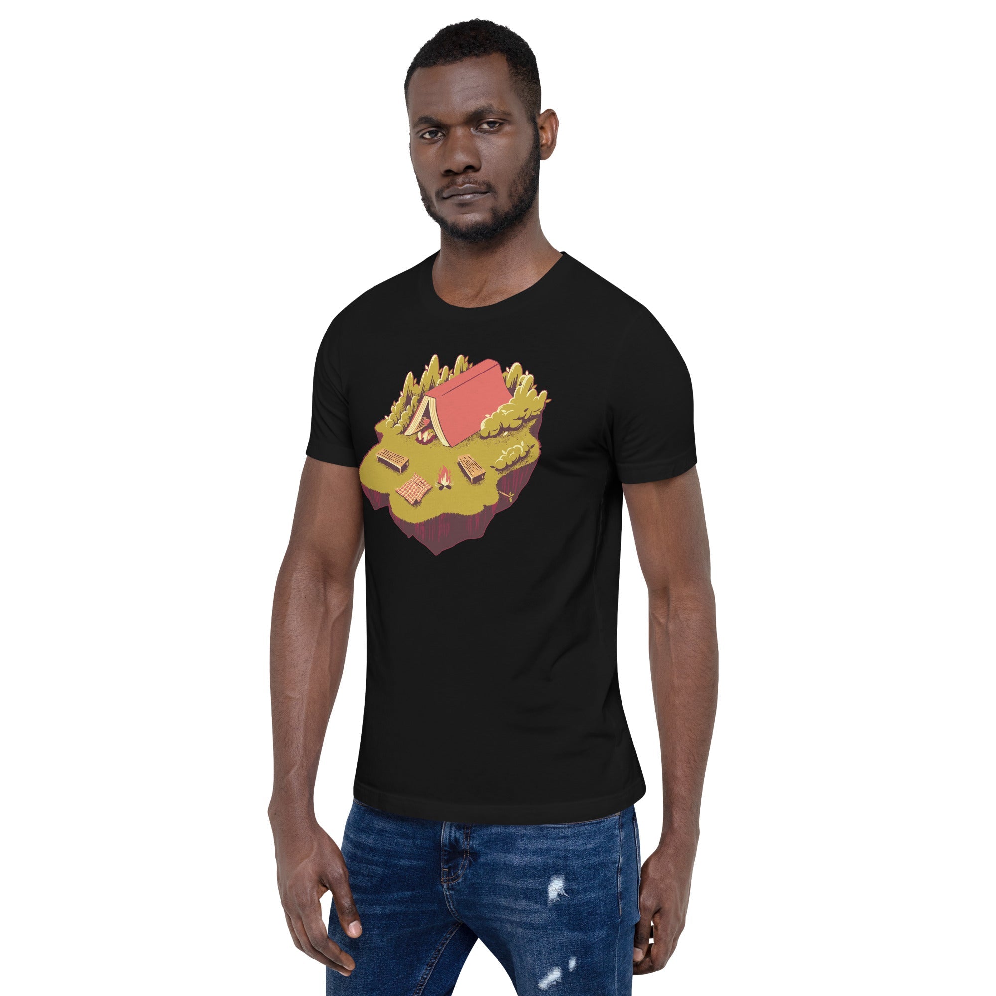 The Best Vacation Reading Book Camping T-Shirt Geek Nerd Advertise to Meta Book Prints Design by Tobe Fonseca