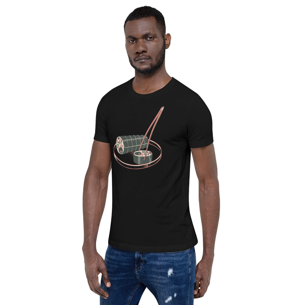 Sushi Cell Science Japanese T-Shirt Geek Nerd Advertise to Meta Design by Tobe Fonseca FLOW DESC WRITING