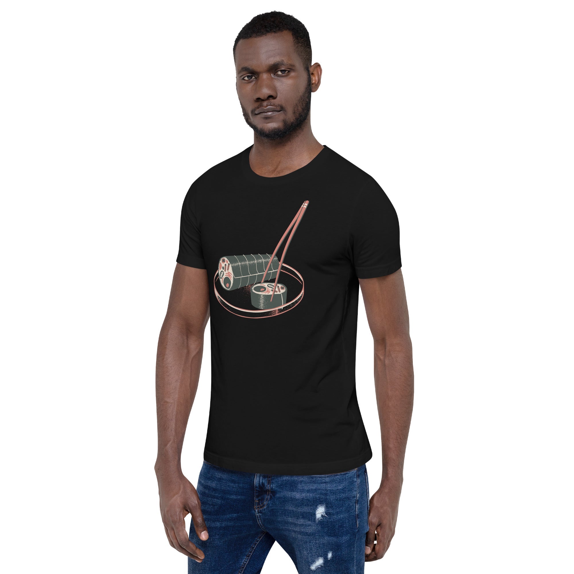 Sushi Cell Science Japanese T-Shirt Geek Nerd Advertise to Meta Design by Tobe Fonseca FLOW DESC WRITING