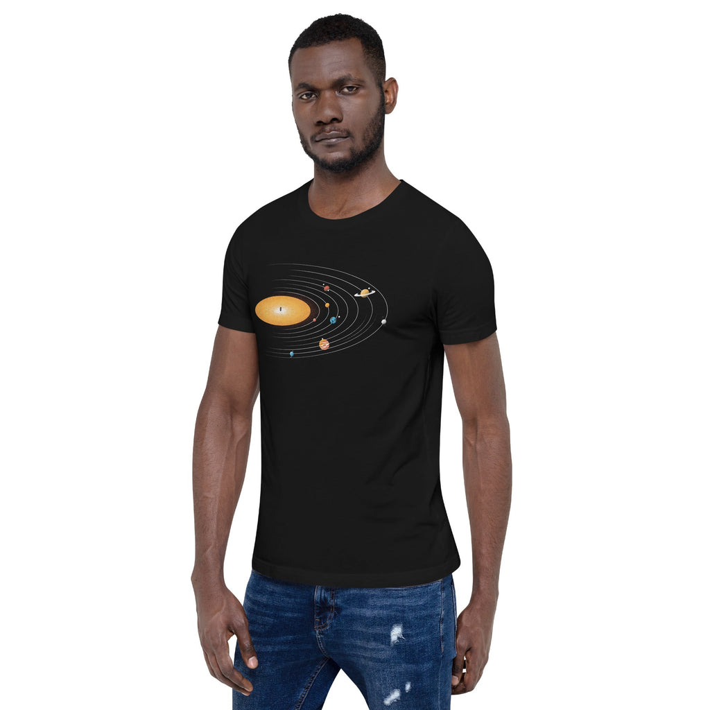 Solar System Vinyl Music T-Shirt Geek Nerd Advertise to Meta Design by Tobe Fonseca FLOW DESC WRITING