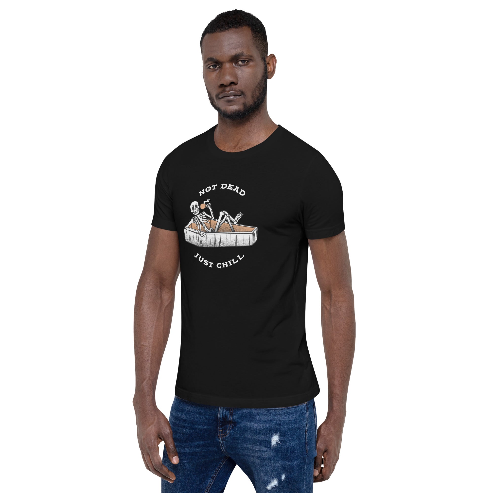 Not Dead, Just Chill T-Shirt Geek Nerd Advertise to Meta Design by Tobe Fonseca FLOW DESC WRITING