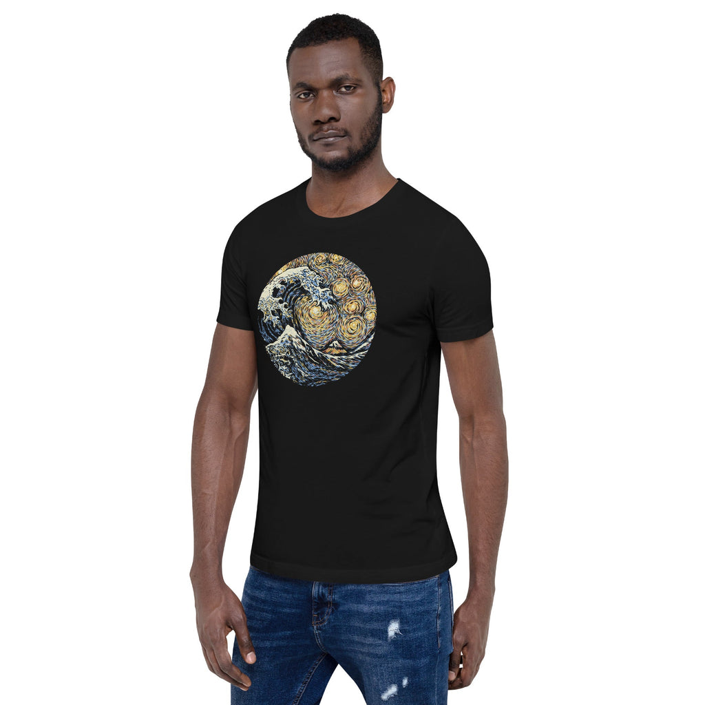 Kanagawa Wave The Starry Night T-Shirt Geek Nerd Advertise to Meta Design by Tobe Fonseca FLOW DESC WRITING