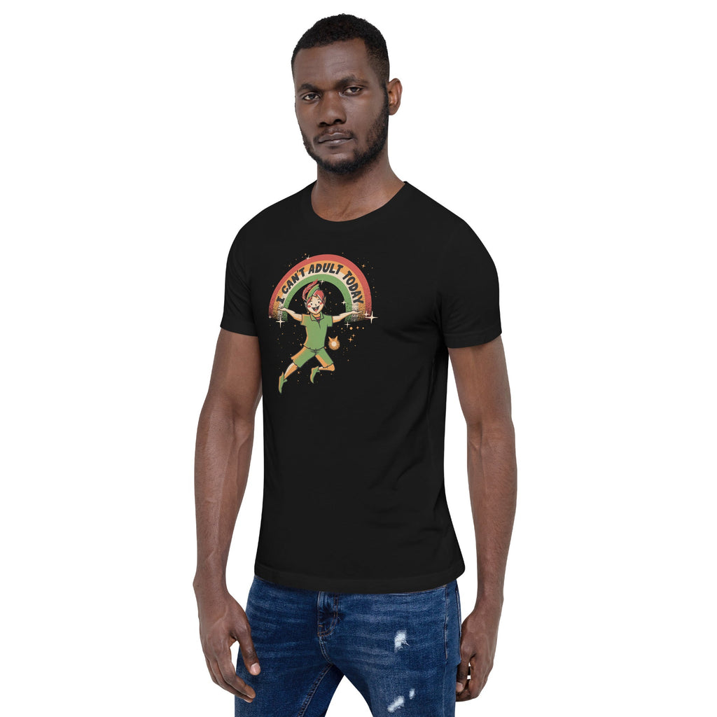 I Can't Adult Today Dark Tone T-Shirt Geek Nerd Advertise to Meta Design by Tobe Fonseca FLOW DESC WRITING