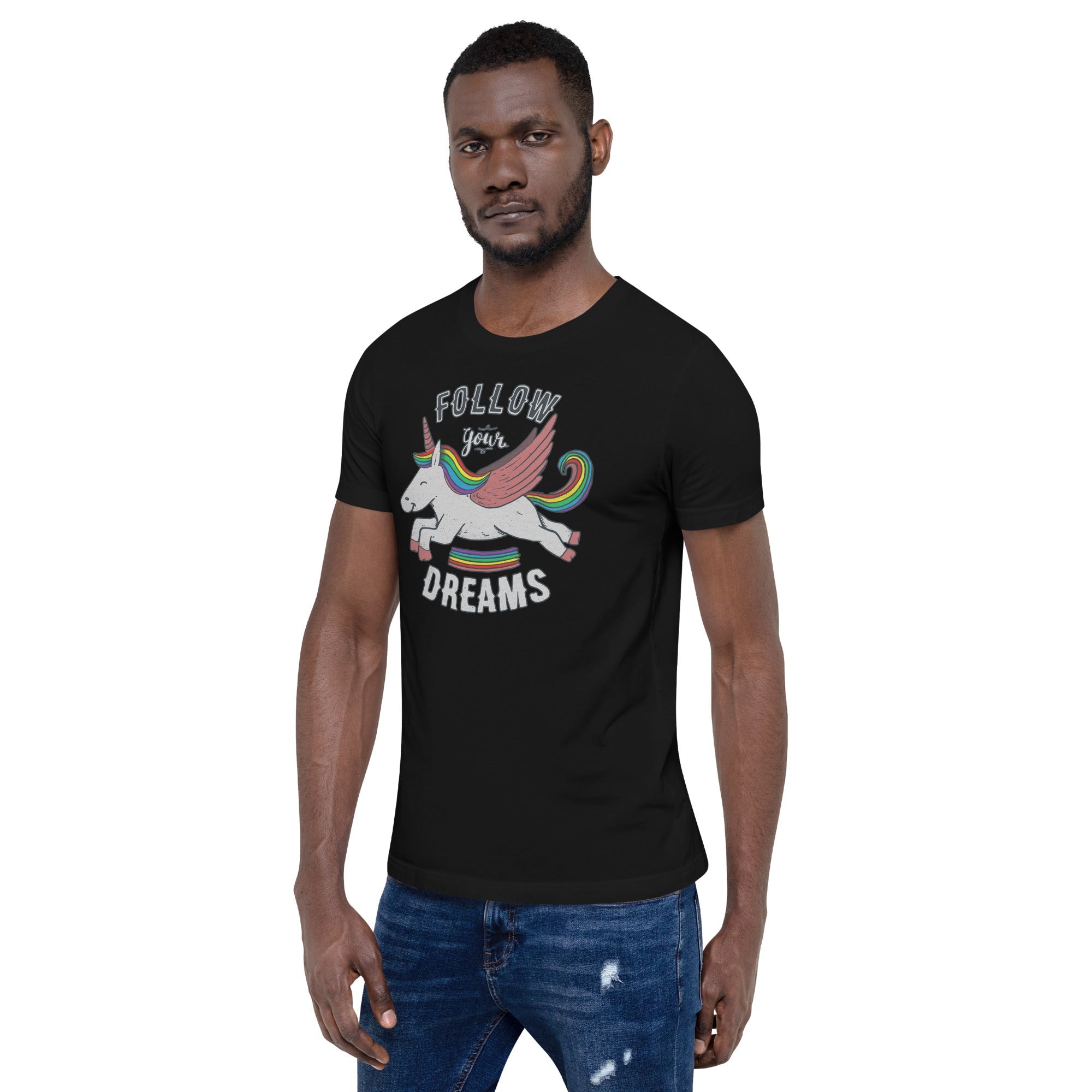 Follow Your Dreams T-Shirt Geek Nerd Advertise to Meta Design by Tobe Fonseca FLOW DESC WRITING