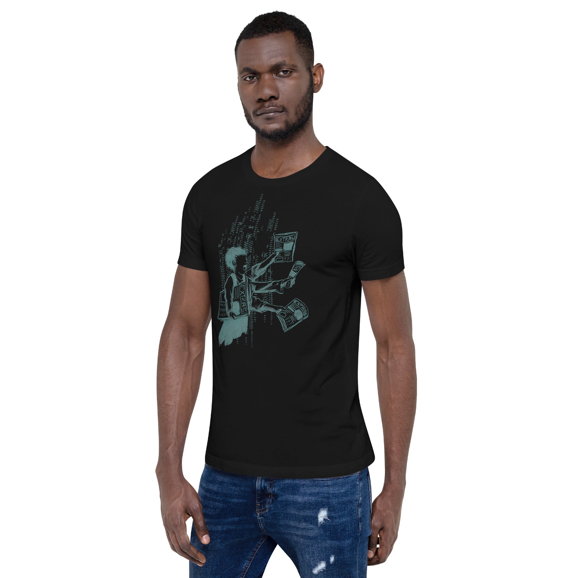 Extra Extra Extra T-Shirt Geek Nerd Advertise to Meta Design by Tobe Fonseca FLOW DESC WRITING
