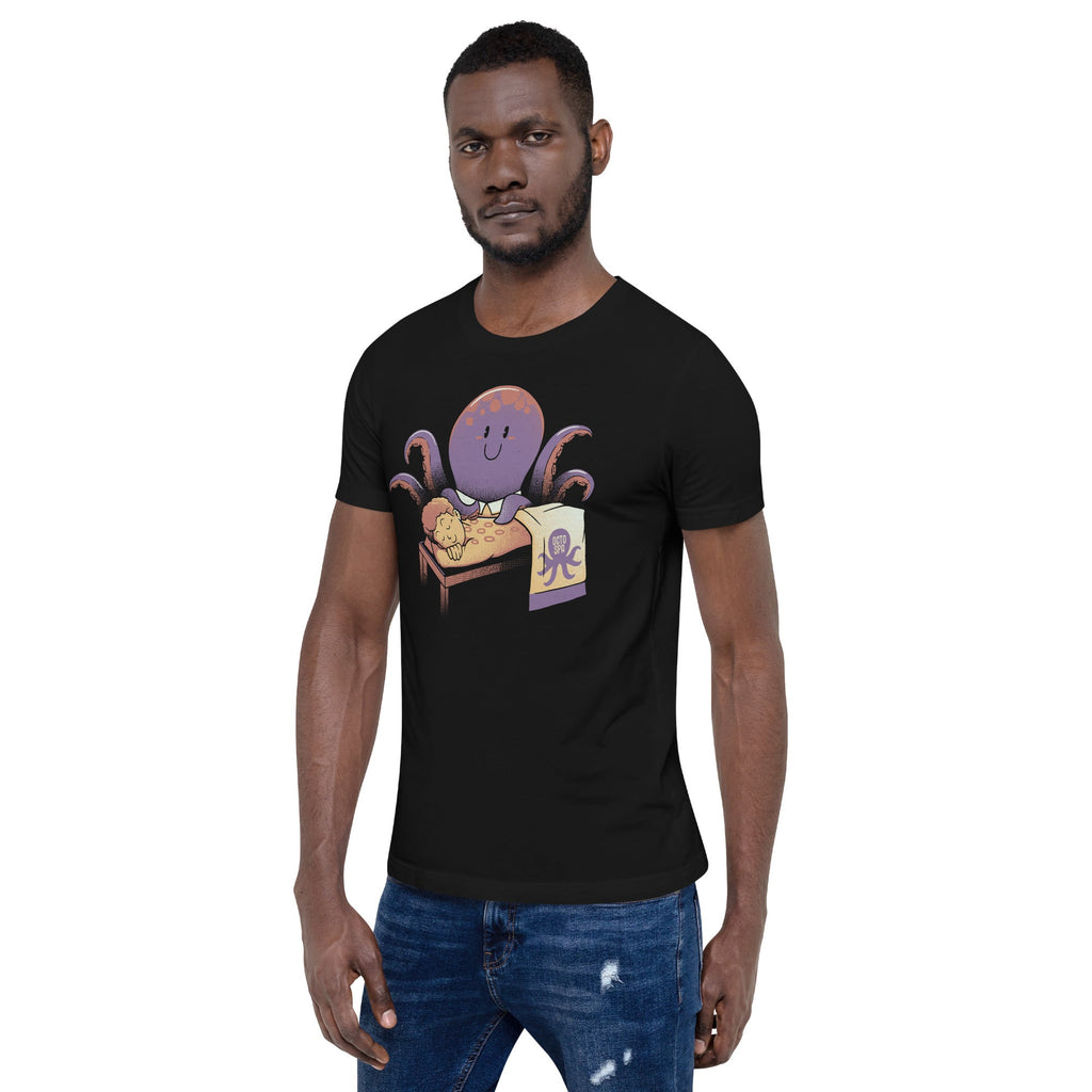 Cupping Therapy Octopus Massage T-Shirt Geek Nerd Advertise to Meta Animal Patterns Design by Tobe Fonseca