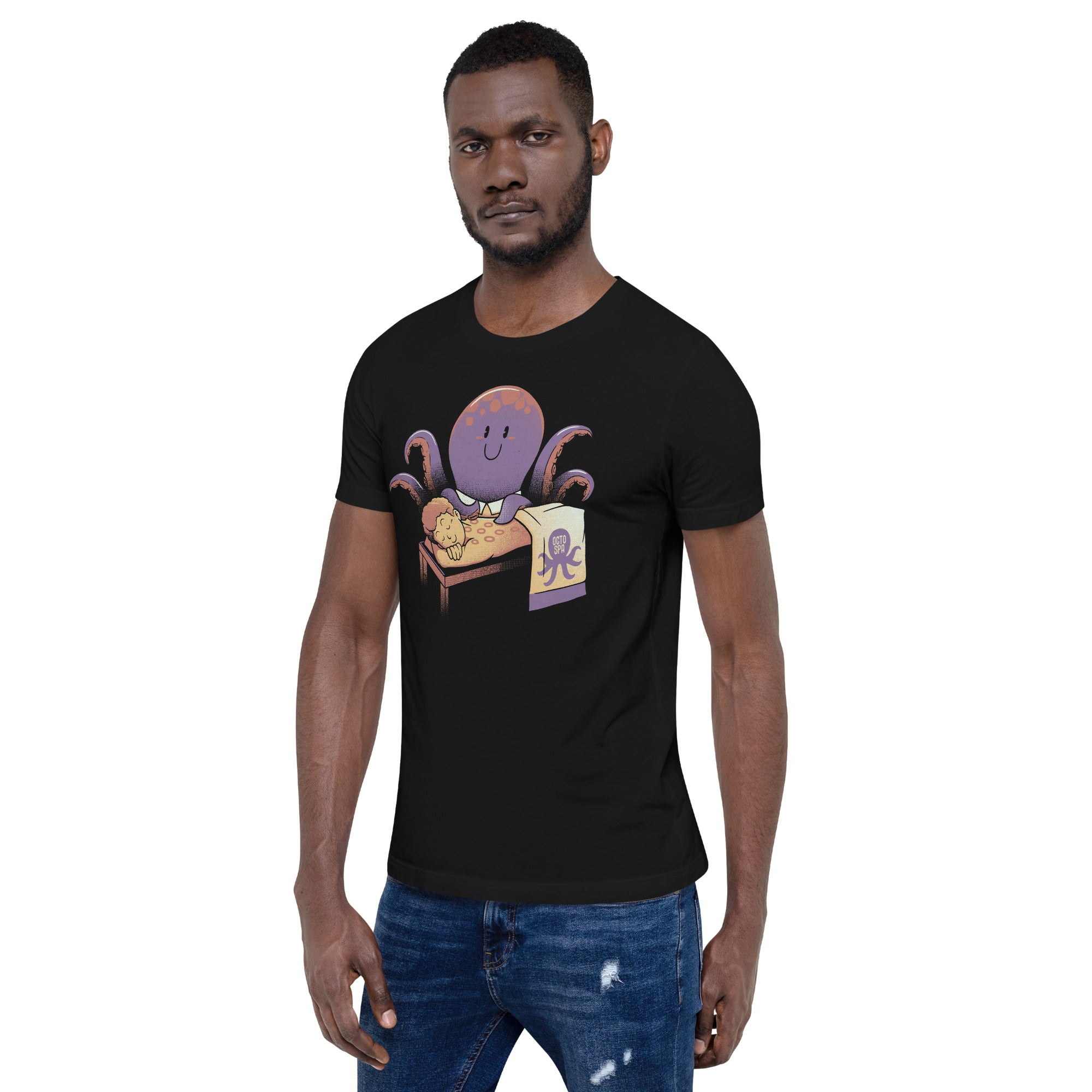 Cupping Therapy Octopus Massage T-Shirt Geek Nerd Advertise to Meta Animal Patterns Design by Tobe Fonseca