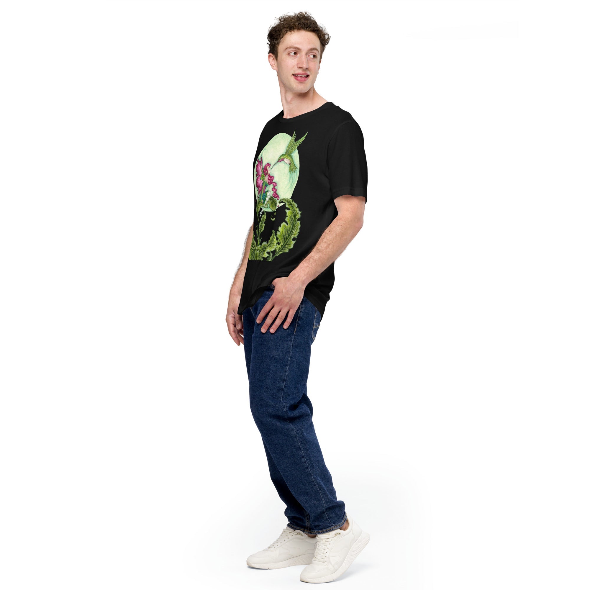 Amy Brown Flirting T-Shirt Geek Nerd Advertise to Meta Animal Patterns Design by Amy Brown