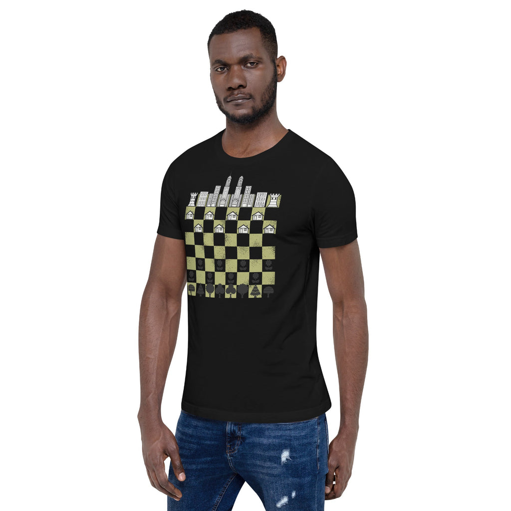 City Forest Chess Vintage Game T-Shirt Geek Nerd Advertise to Meta board game print Botany Print