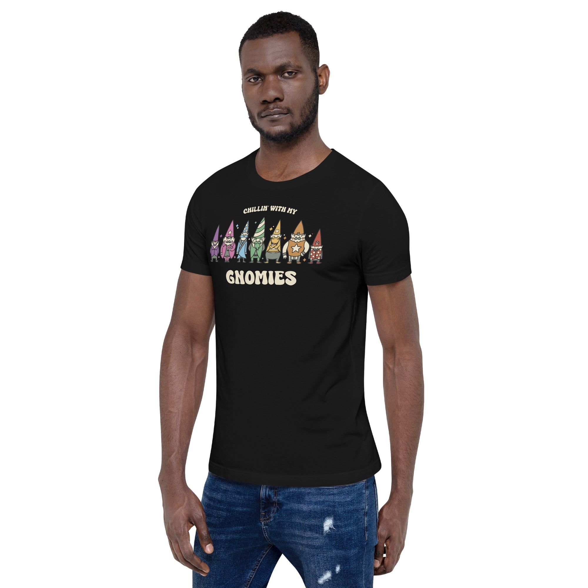 Chillin With My Gnomies T-Shirt Geek Nerd Advertise to Meta Christmas Print Design by Tobe Fonseca