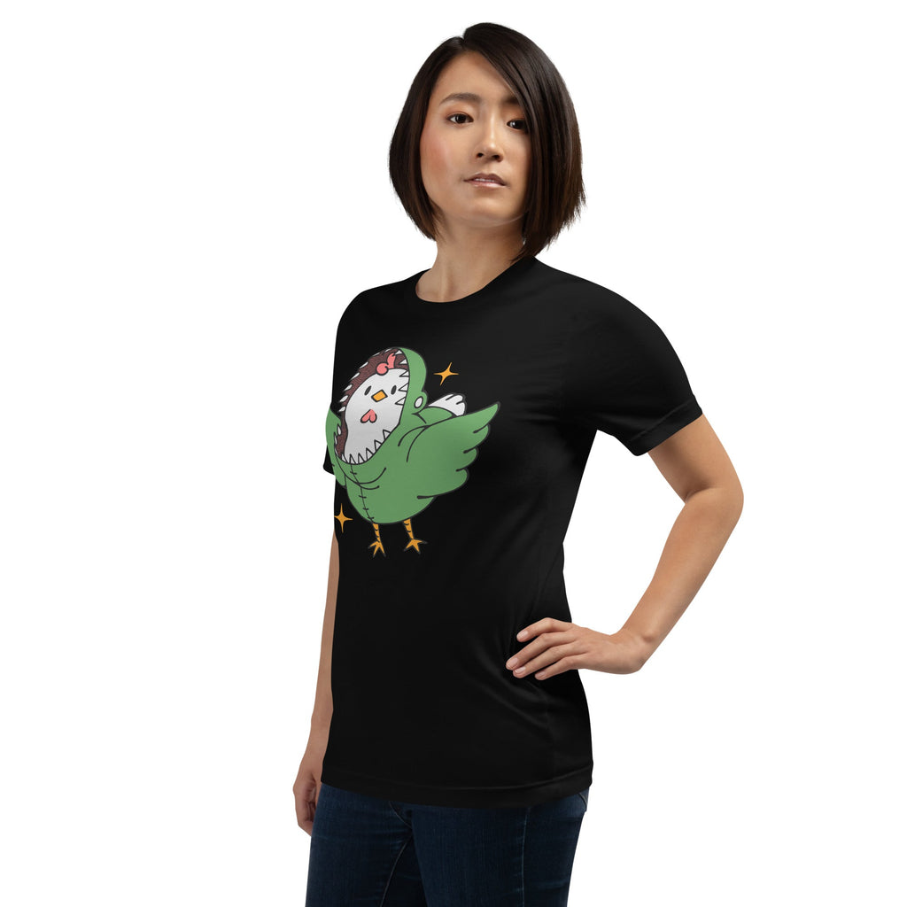 Chickenossauro Rex T-Shirt Geek Nerd Advertise to Meta Animal Patterns Design by Tobe Fonseca