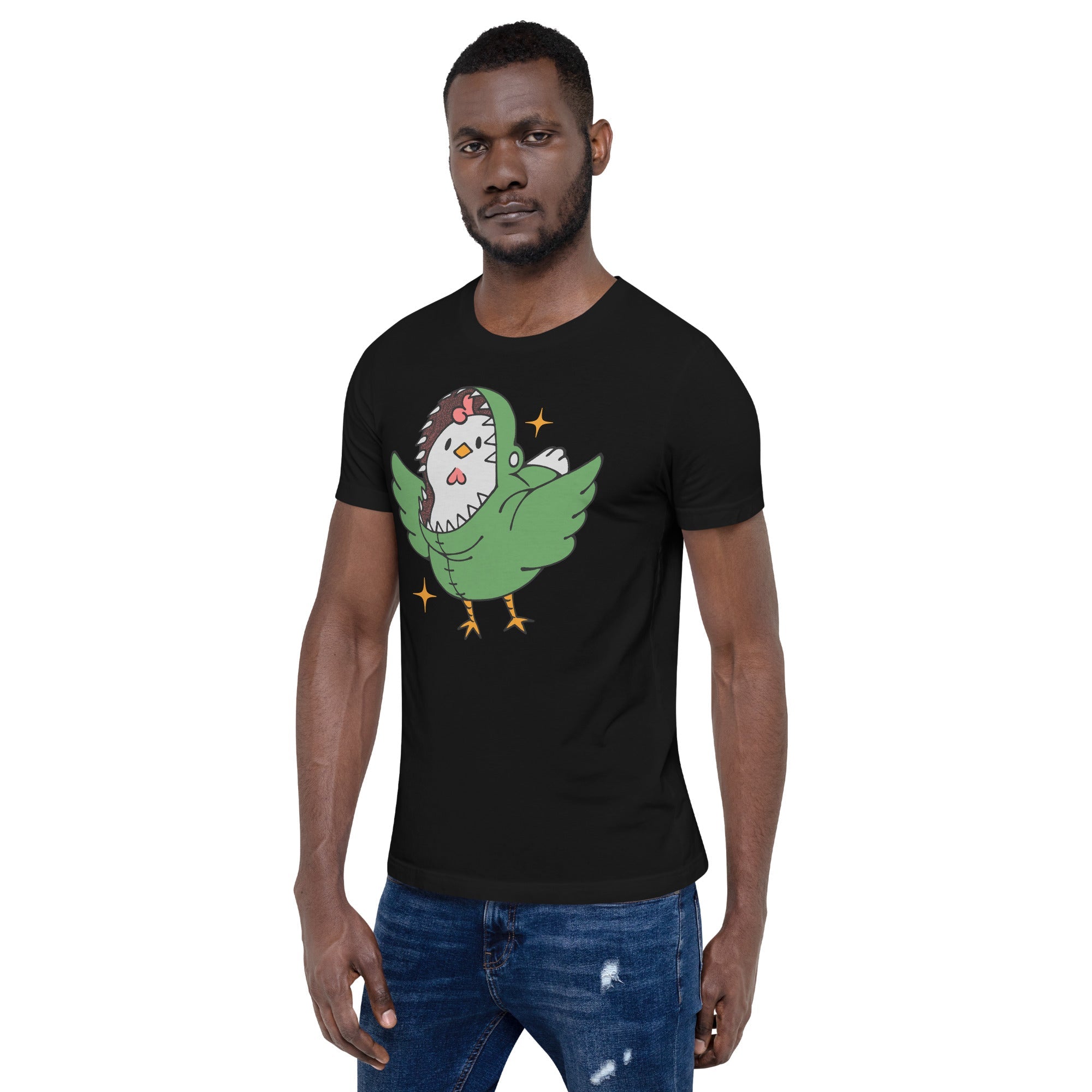 Chickenossauro Rex T-Shirt Geek Nerd Advertise to Meta Animal Patterns Design by Tobe Fonseca