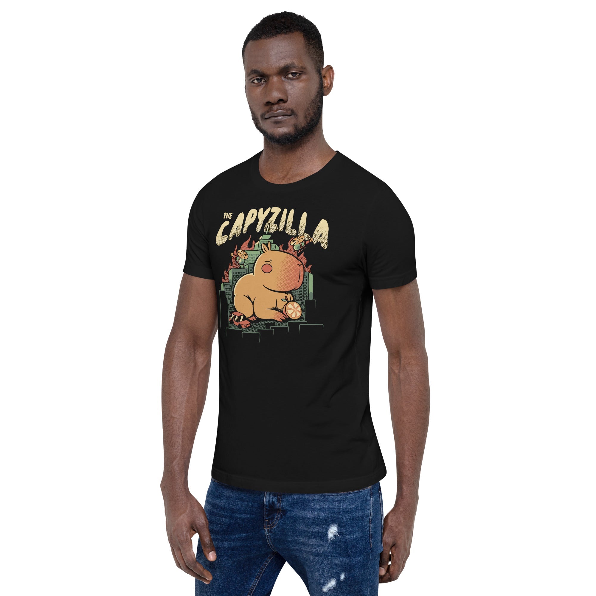 Capyzilla Kawaii Monster T-Shirt Geek Nerd Advertise to Meta Animal Patterns Anime