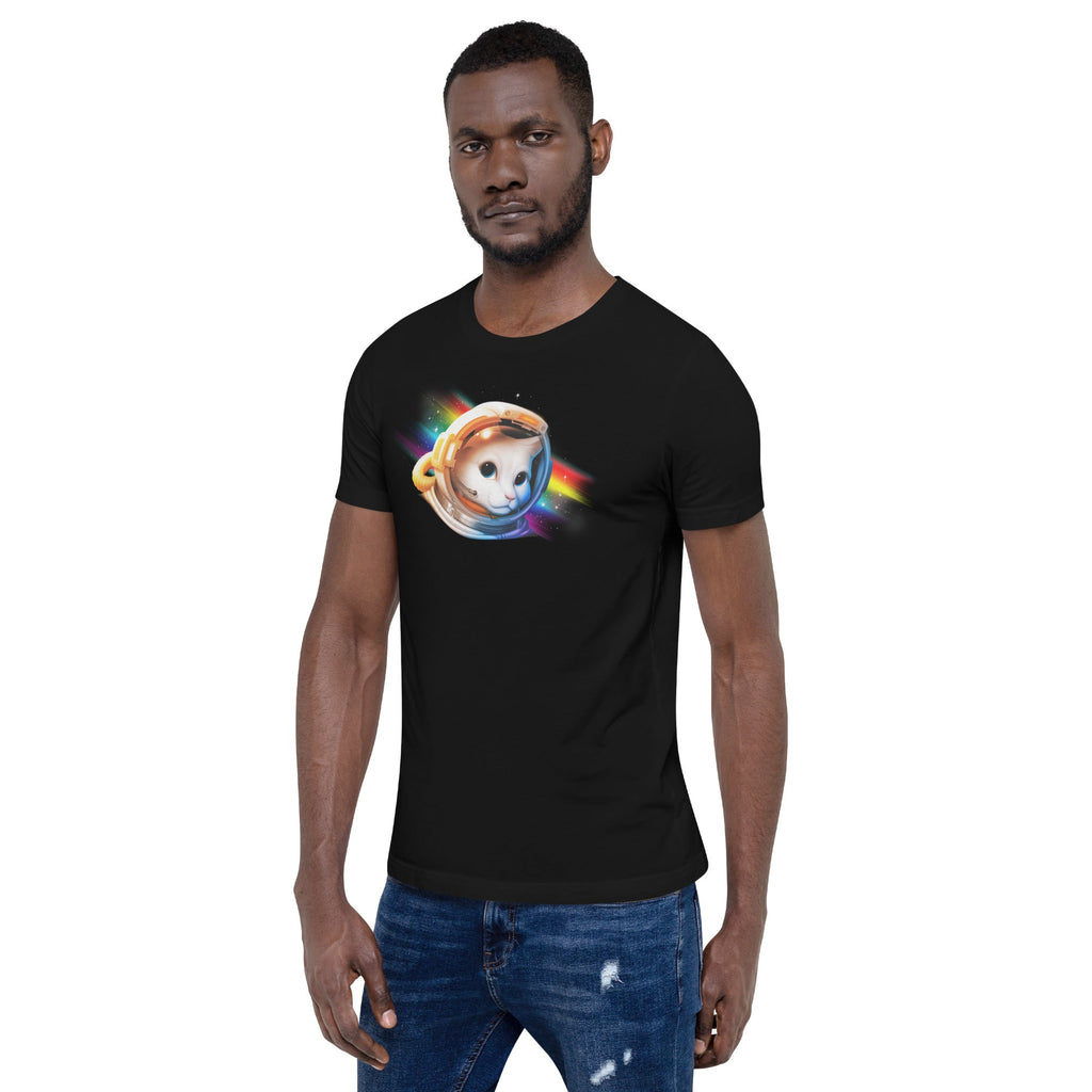Astronaut Cat T-Shirt Geek Nerd Advertise to Meta Animal Patterns Design by Tobe Fonseca