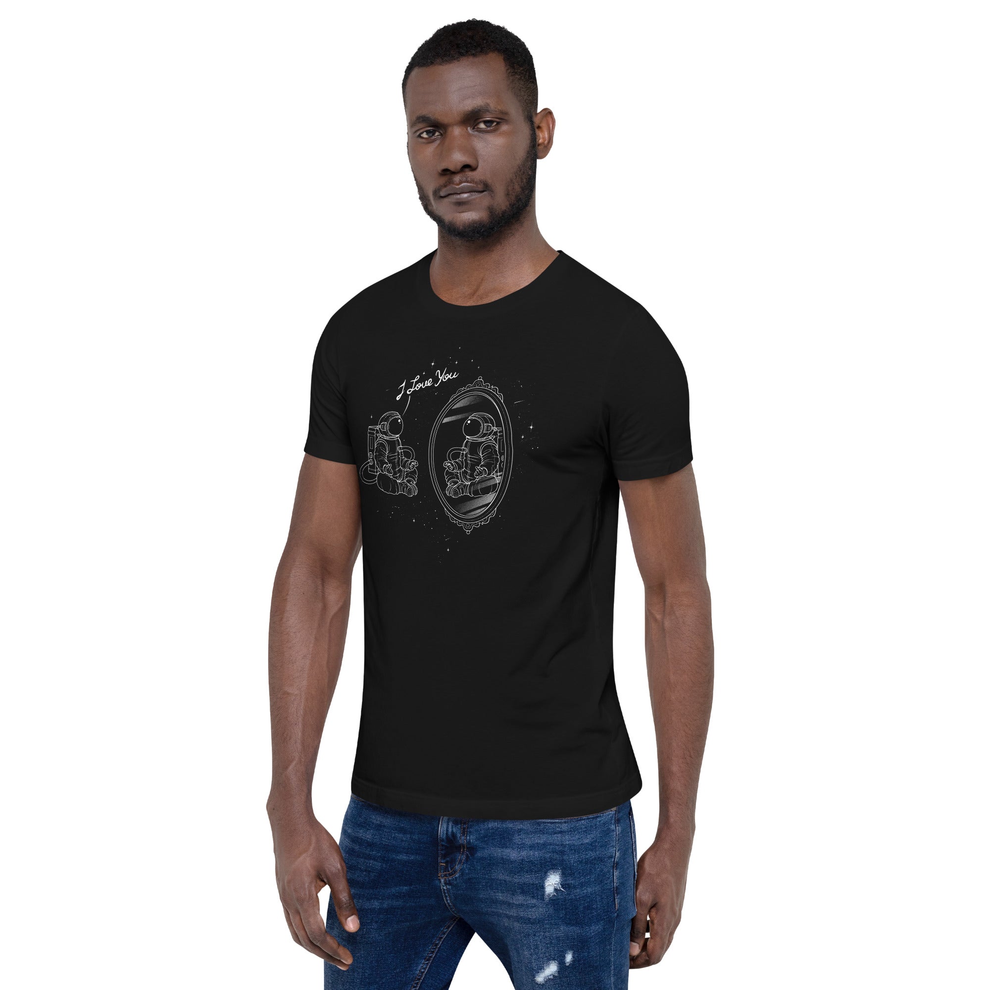 Astronaut I Love You T-Shirt Geek Nerd Advertise to Meta Design by Tobe Fonseca FLOW DESC WRITING