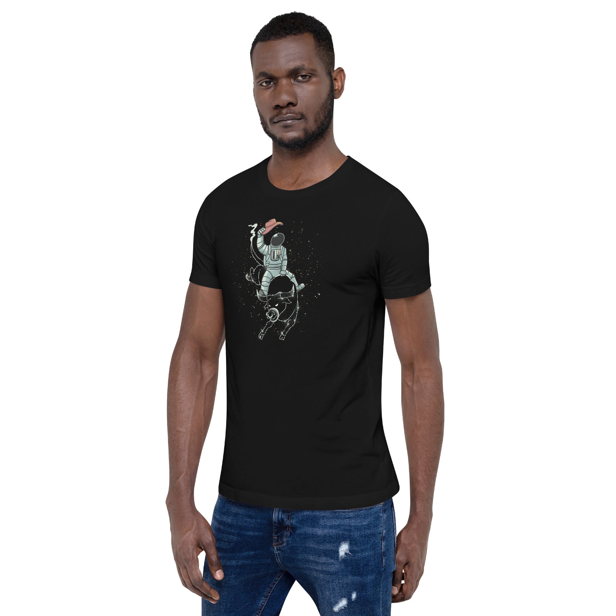 Astronaut Space Cowboy T-Shirt Geek Nerd Advertise to Meta Design by Tobe Fonseca outer space & astronaut print