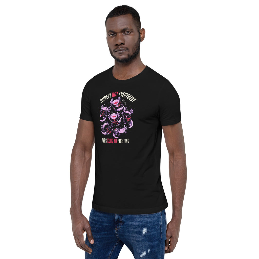 Axolotl Funny Kung Fu Fighting T-shirt Geek Nerd Animal Patterns Design by Tobe Fonseca Funny Prints