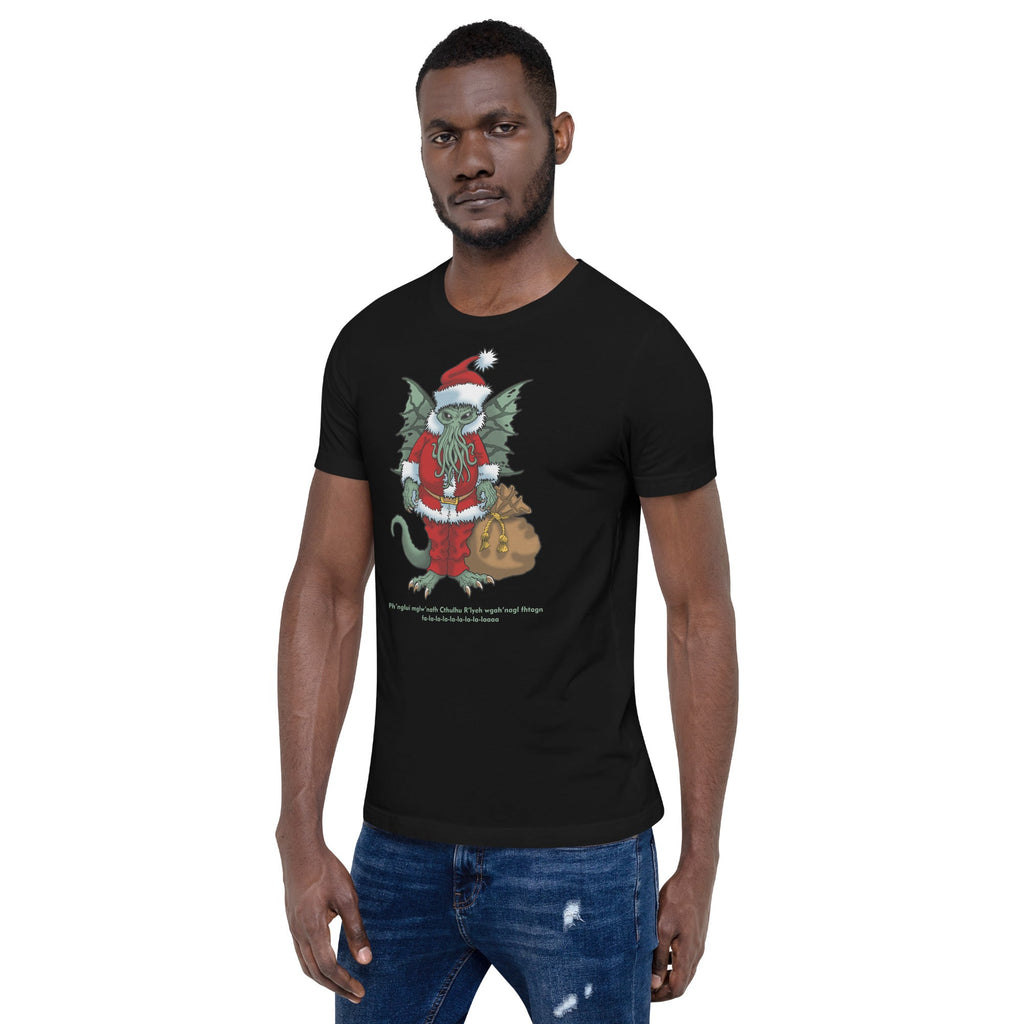 Cthulhu Santa T-Shirt Geek Nerd Advertise to Meta Christmas Print Fantasy Prints
