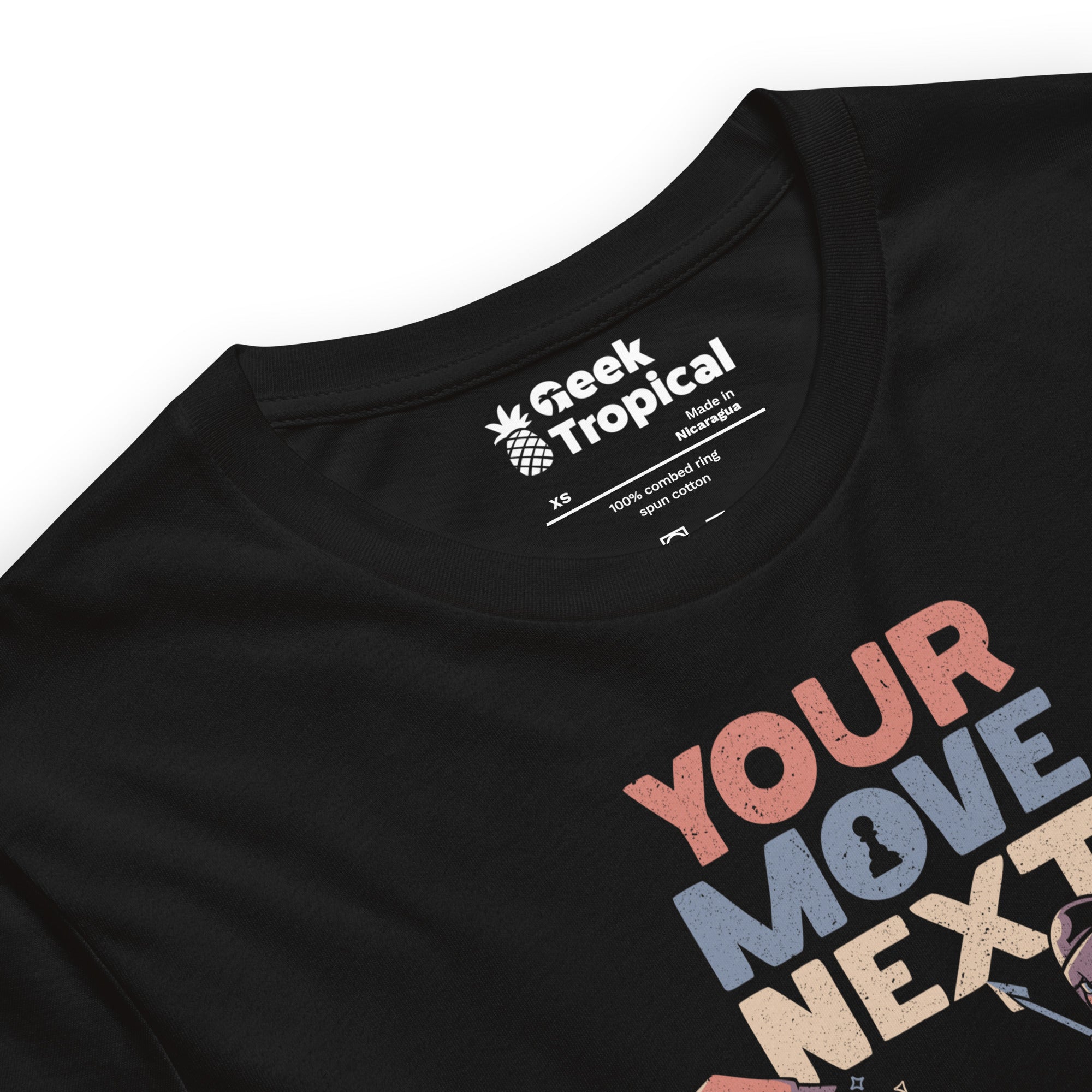 The Chess Cat King T-Shirt Geek Nerd Advertise to Meta Animal Patterns board game print