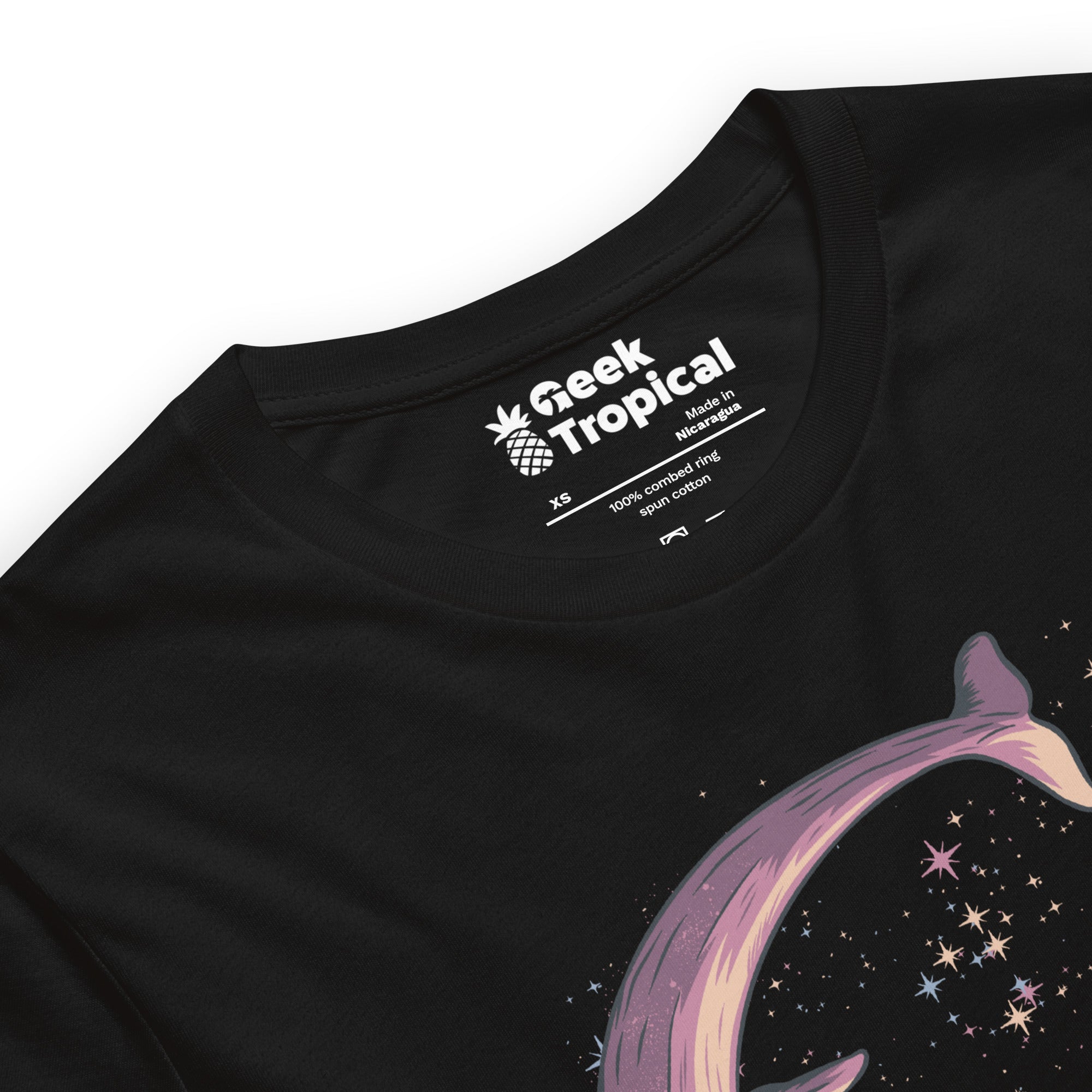 Stars of Sea Whale Astronaut T-Shirt Geek Nerd Advertise to Meta Animal Patterns Design by Tobe Fonseca