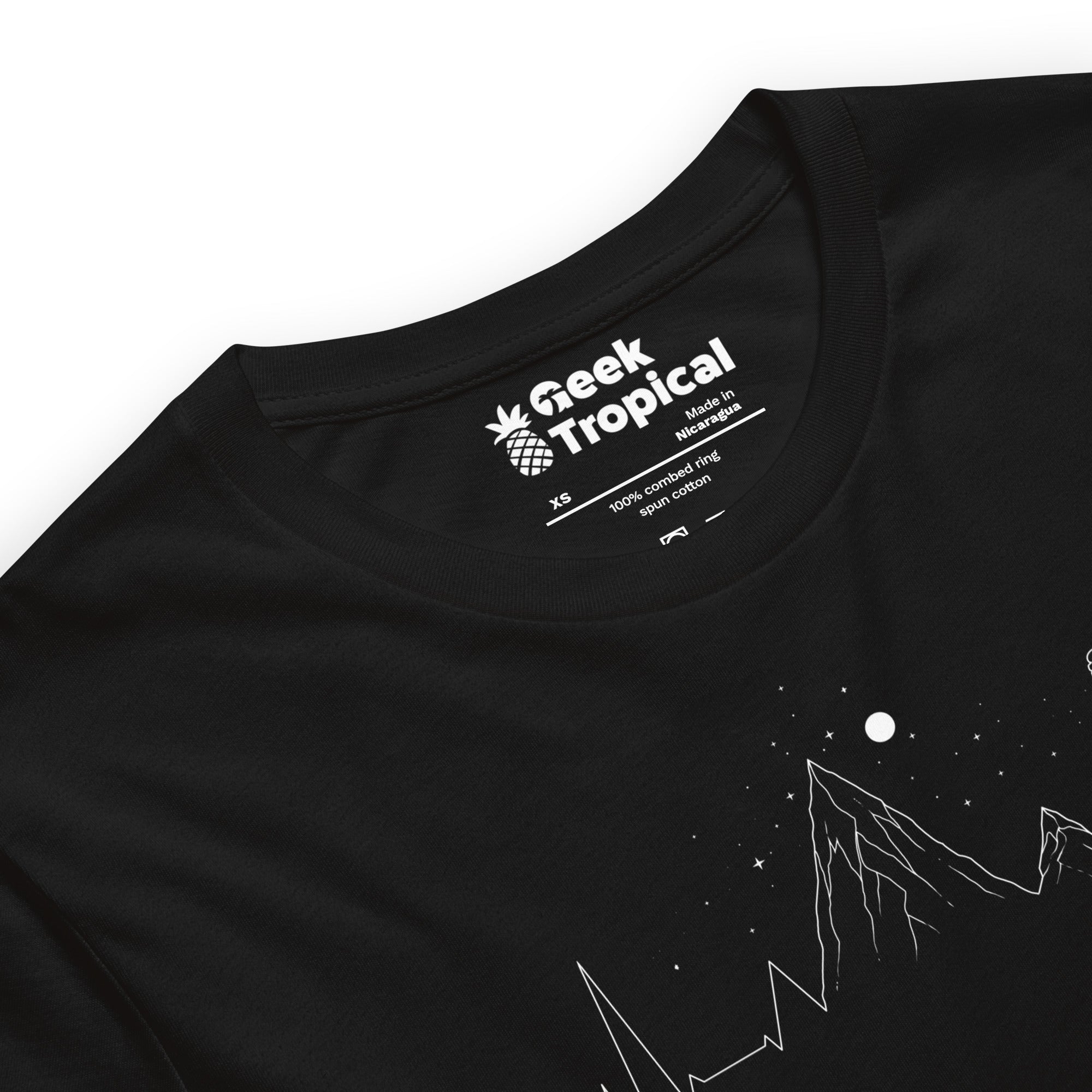 Hiking Heartbeat Mountain Lifestyle T-Shirt Geek Nerd Advertise to Meta Design by Tobe Fonseca FLOW DESC WRITING