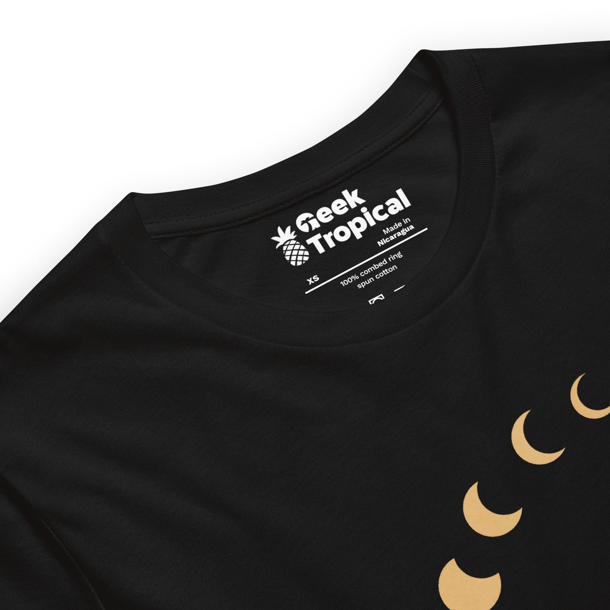 Cat And Moon T-Shirt Geek Nerd Advertise to Meta Animal Patterns Design by Episodic Drawing