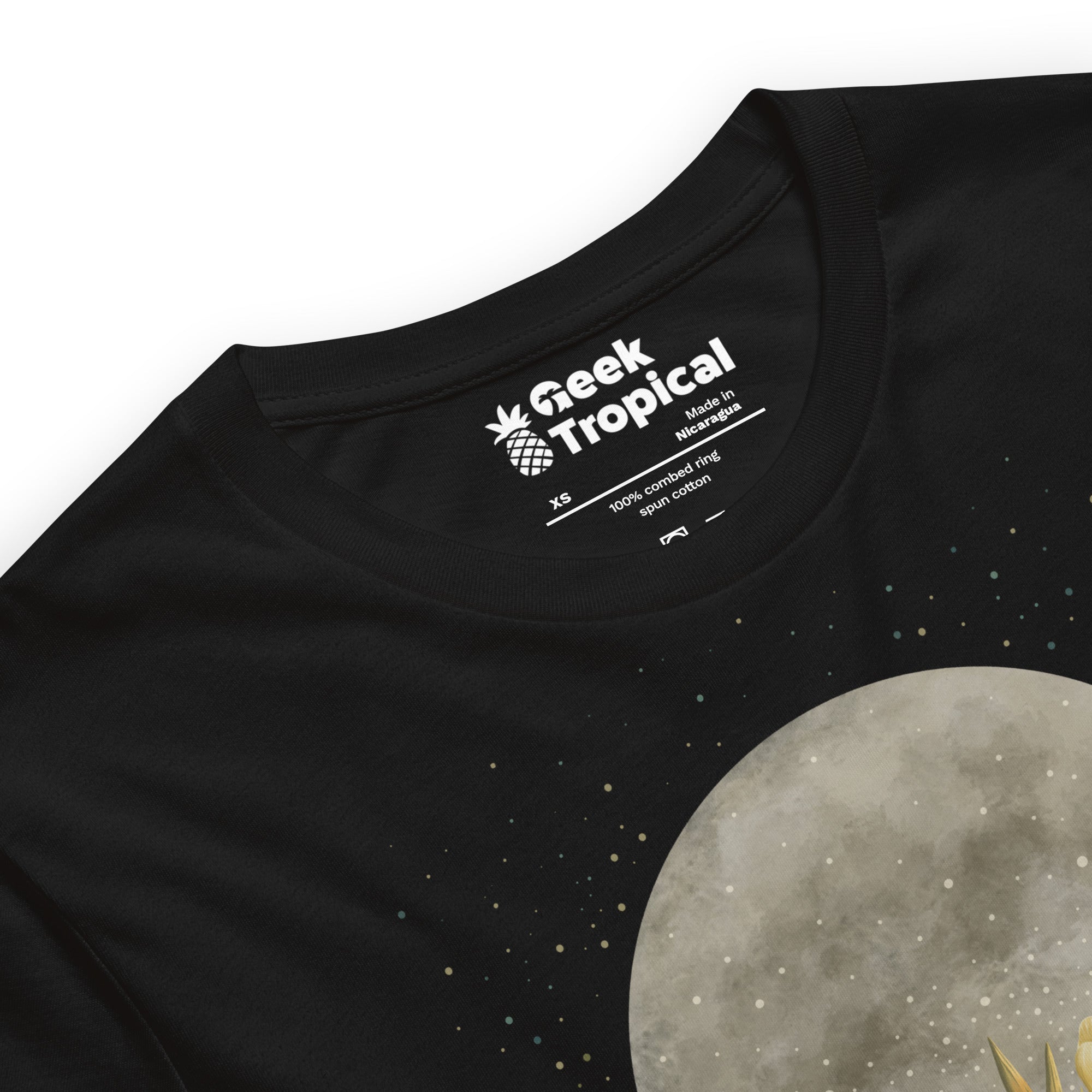 Moon Greeting T-Shirt Geek Nerd Advertise to Meta Design by Episodic Drawing FLOW DESC WRITING
