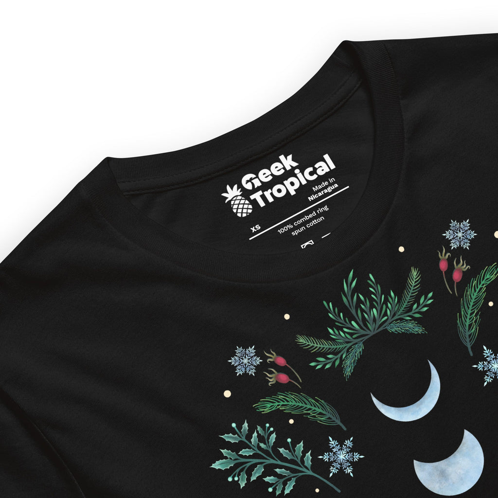 Moonlight Garden Festive T-Shirt Geek Nerd Advertise to Meta Botany Print Design by Episodic Drawing