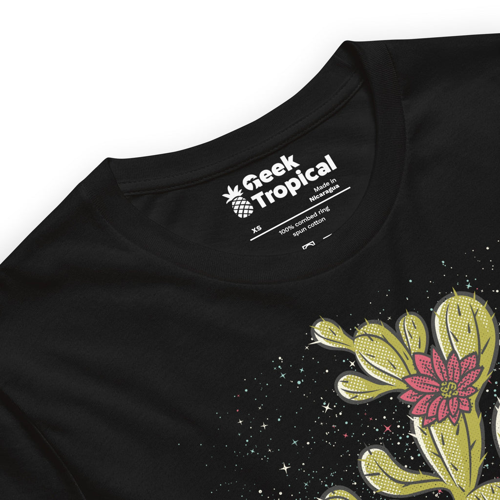 Astronaut Cactus Succulent T-Shirt Geek Nerd Advertise to Meta Botany Print Design by Tobe Fonseca