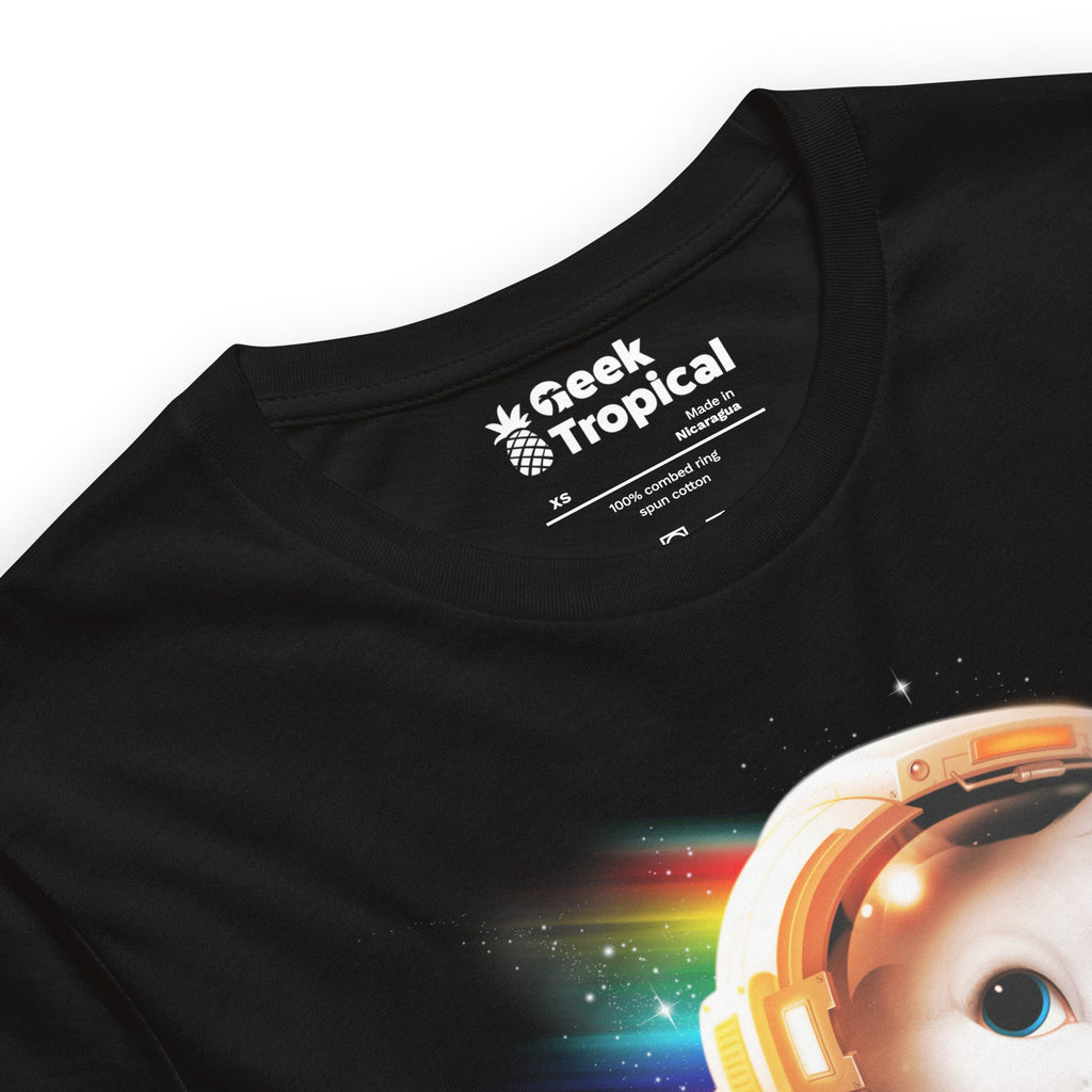 Astronaut Cat T-Shirt Geek Nerd Advertise to Meta Animal Patterns Design by Tobe Fonseca