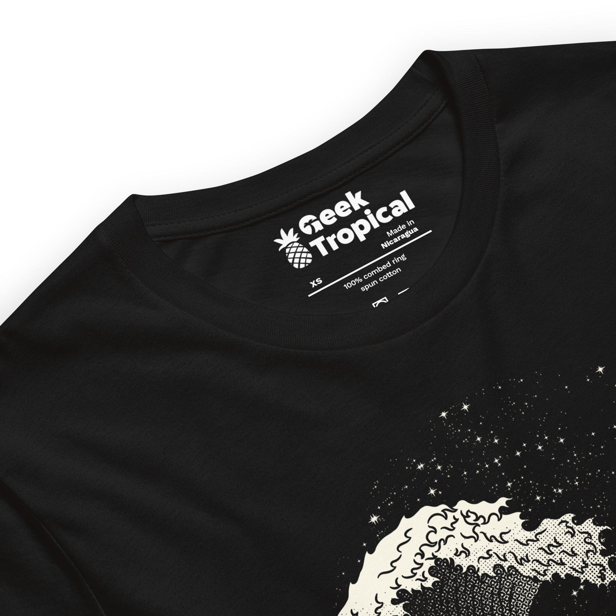 Astronaut Surfing Kanagawa Wave T-Shirt Geek Nerd Advertise to Meta Design by Tobe Fonseca Fantasy Prints