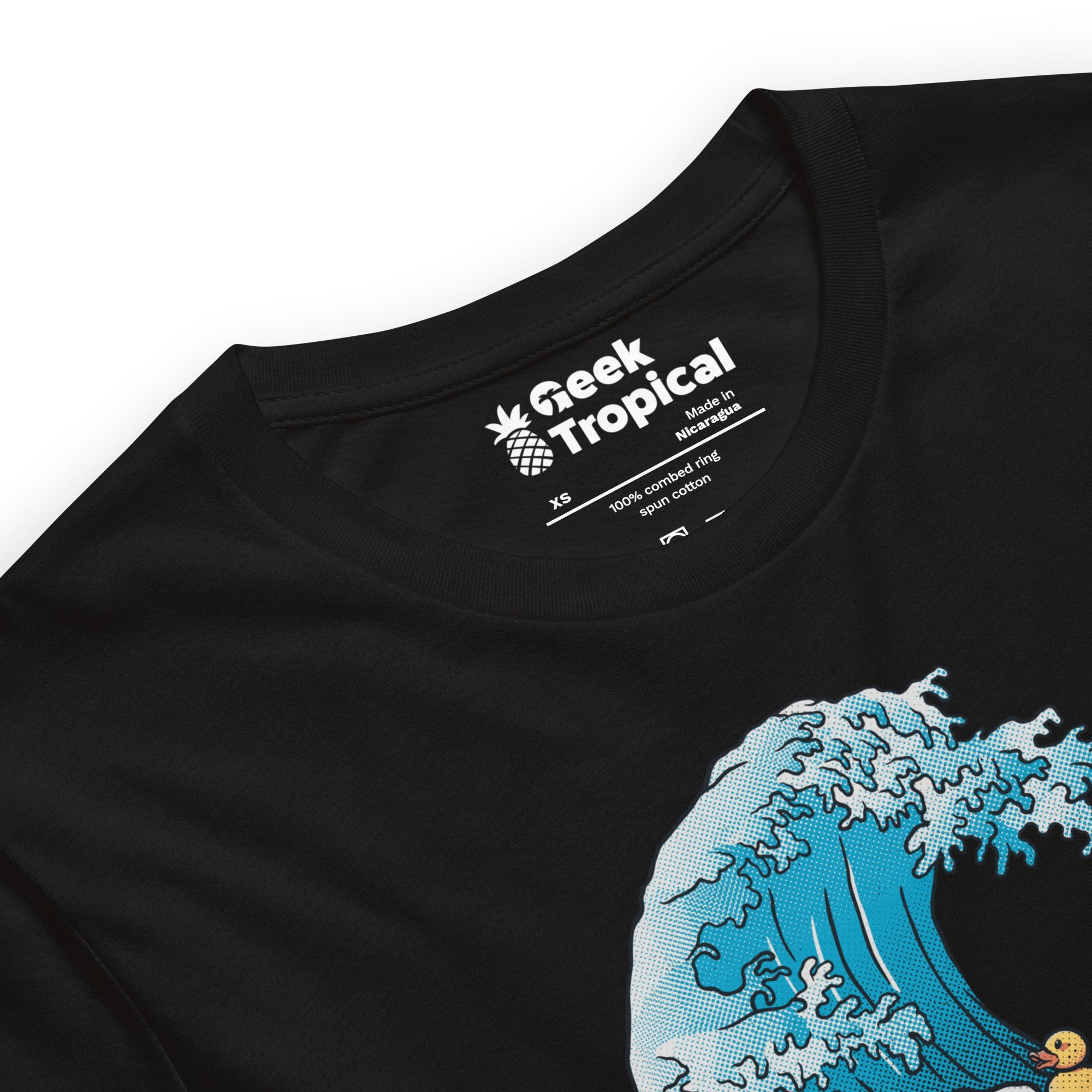 Bathtub Kanagawa Wave T-shirt Geek Nerd Advertise to Meta Design by Tobe Fonseca Funny Prints