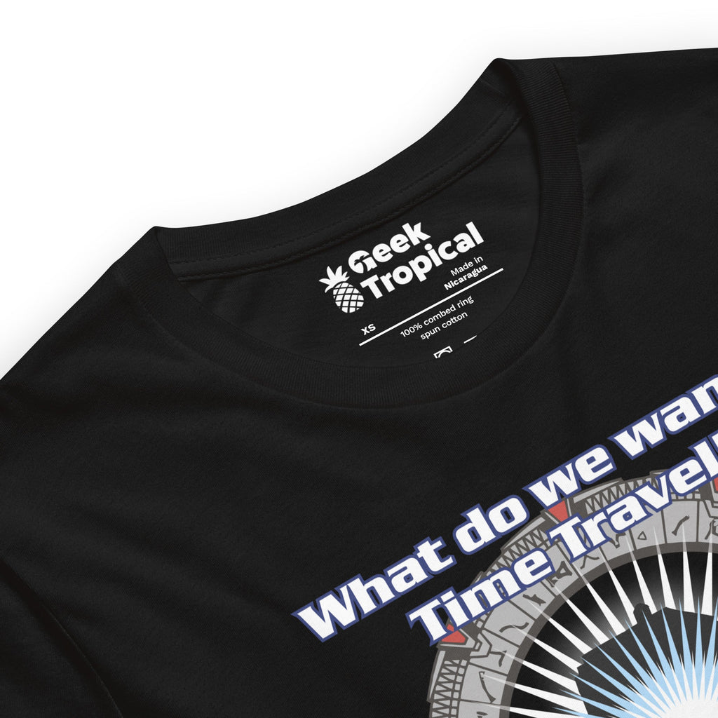 Time Travel T-Shirt Geek Nerd Advertise to Meta FLOW DESC WRITING Off World Designs