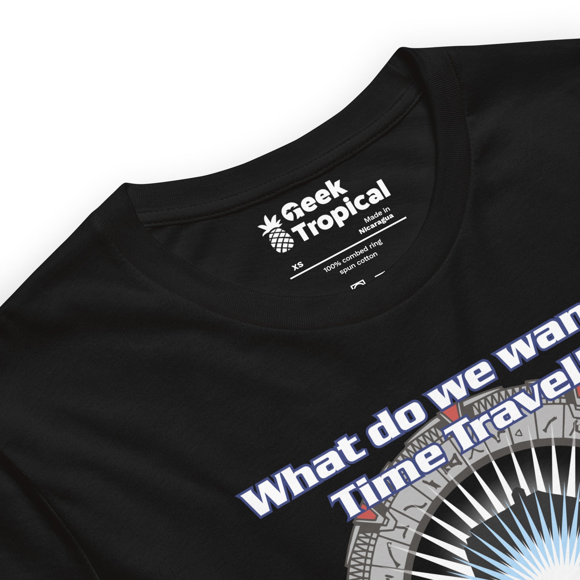 Time Travel T-Shirt Geek Nerd Advertise to Meta FLOW DESC WRITING Off World Designs