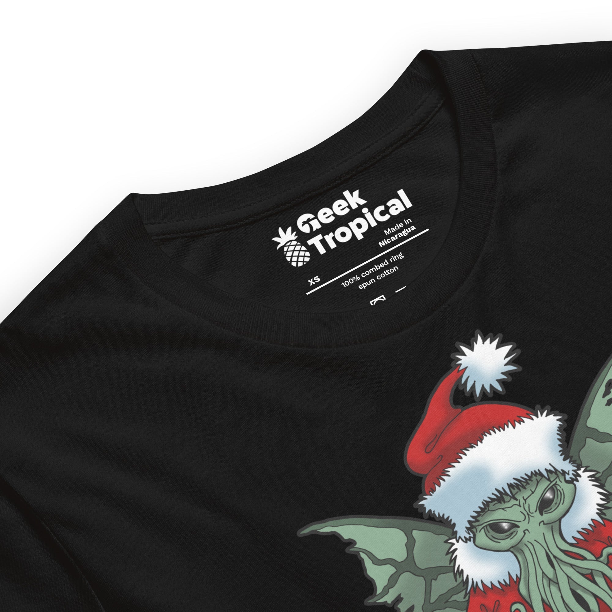 Cthulhu Santa T-Shirt Geek Nerd Advertise to Meta Christmas Print Fantasy Prints