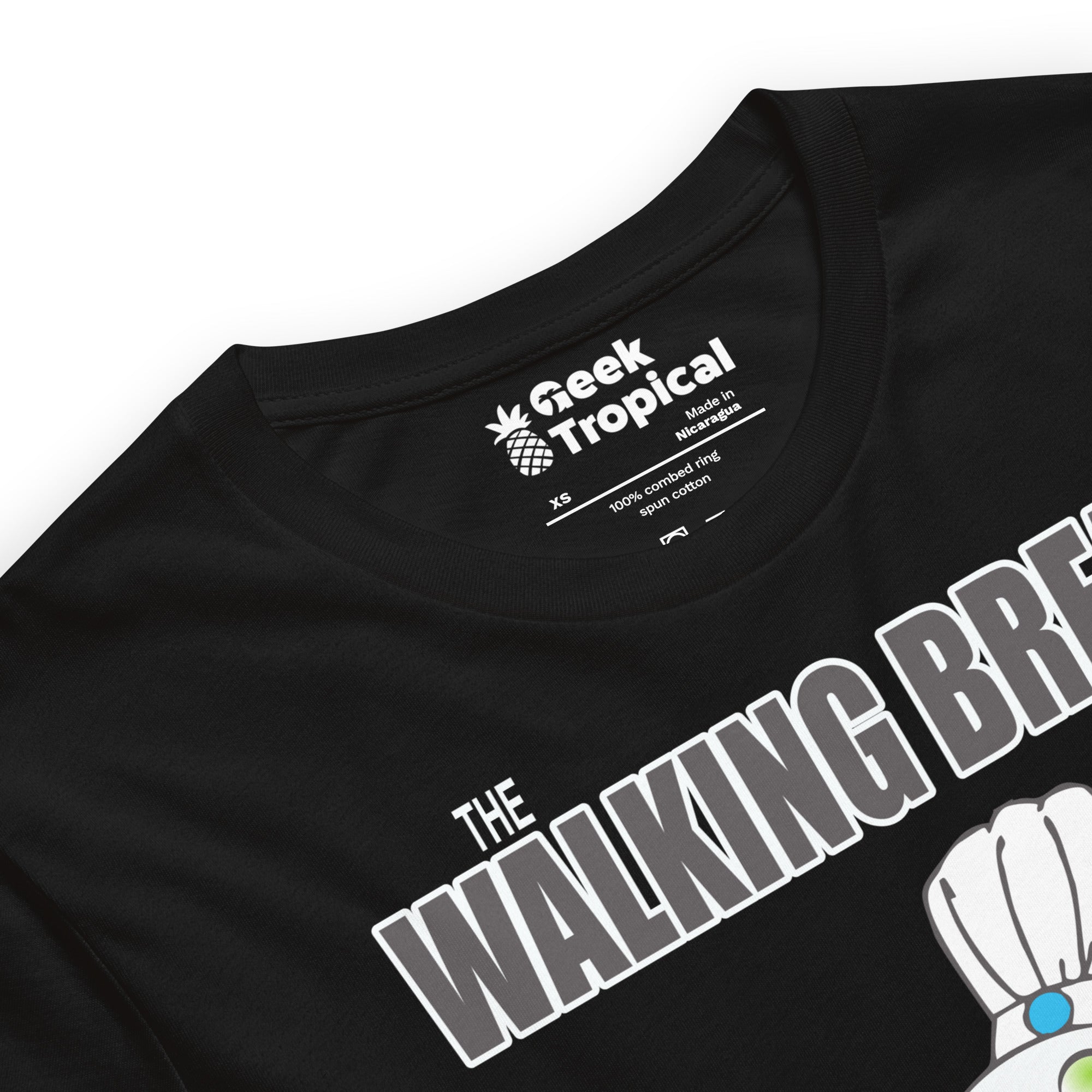 The Walking Bread T-Shirt Geek Nerd Advertise to Meta Fantasy Prints FLOW DESC WRITING