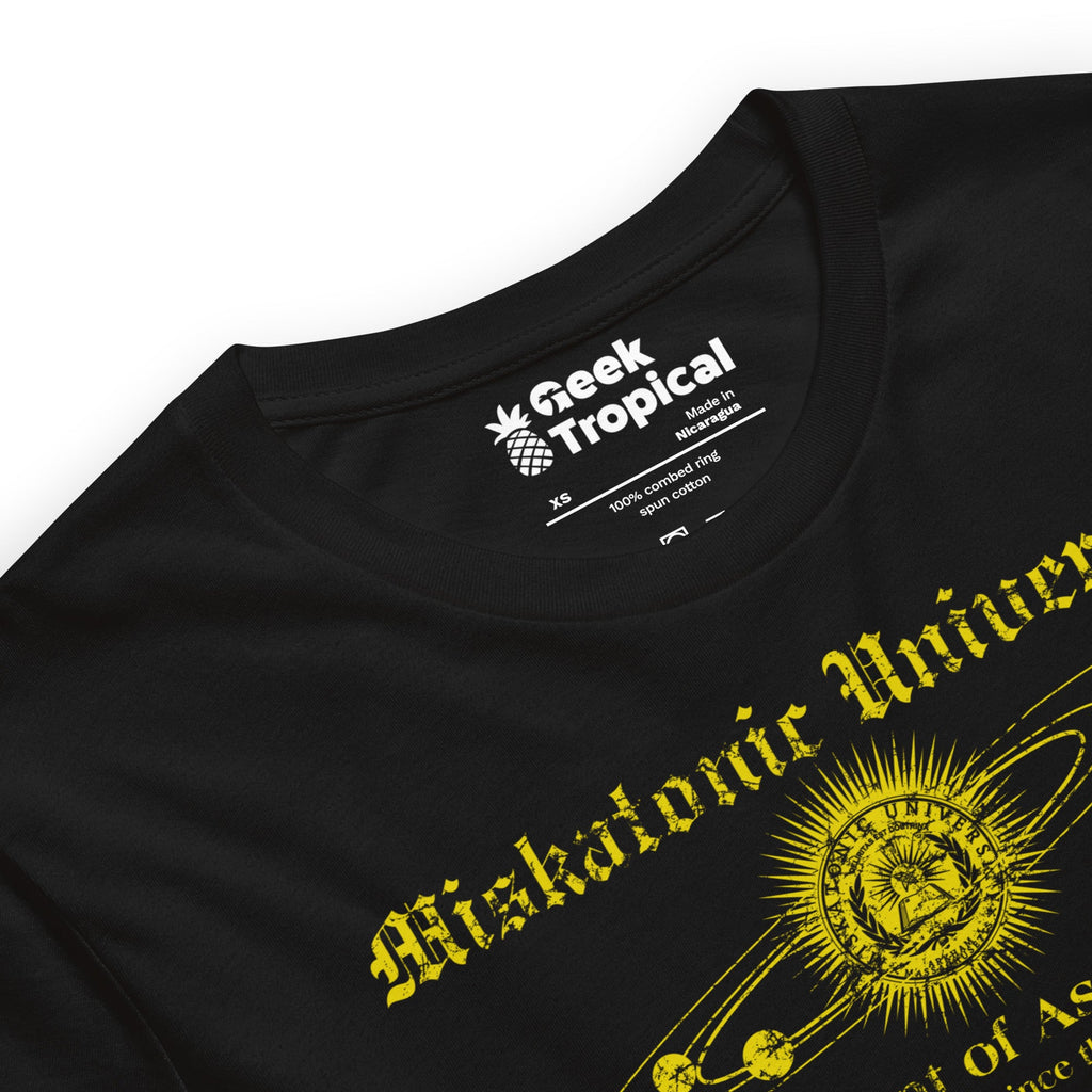 Miskatonic University Astrophysics T-Shirt Geek Nerd Advertise to Meta Book Prints Fantasy Prints